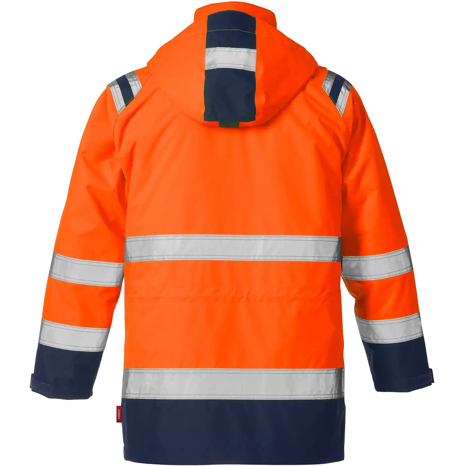 Warnschutz Winterparka "4036 GTT" in orange/marine, XS - Thumbnail 2