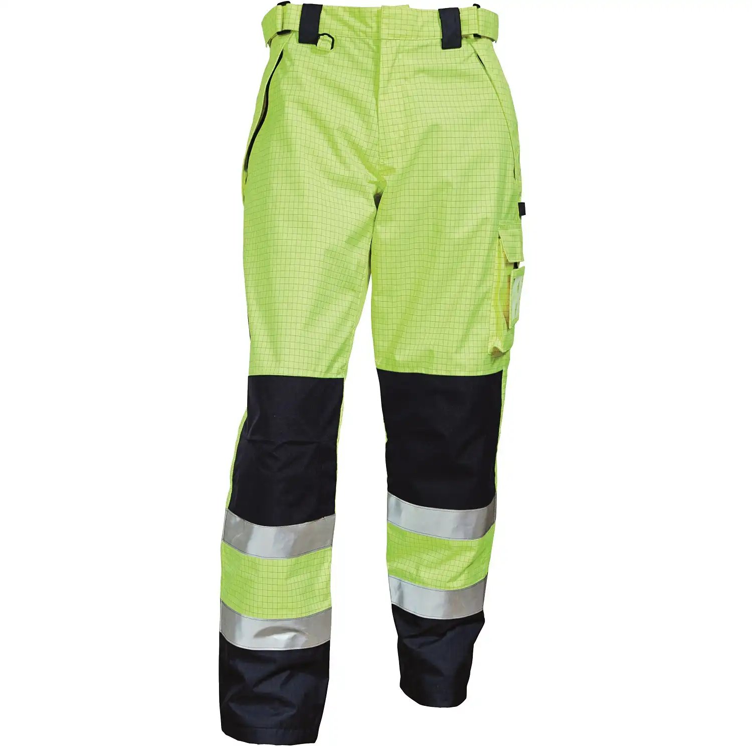 Multinorm Bundhose "082450R" SecureTech Multinorm in warngelb/marine, XL - Bild 1