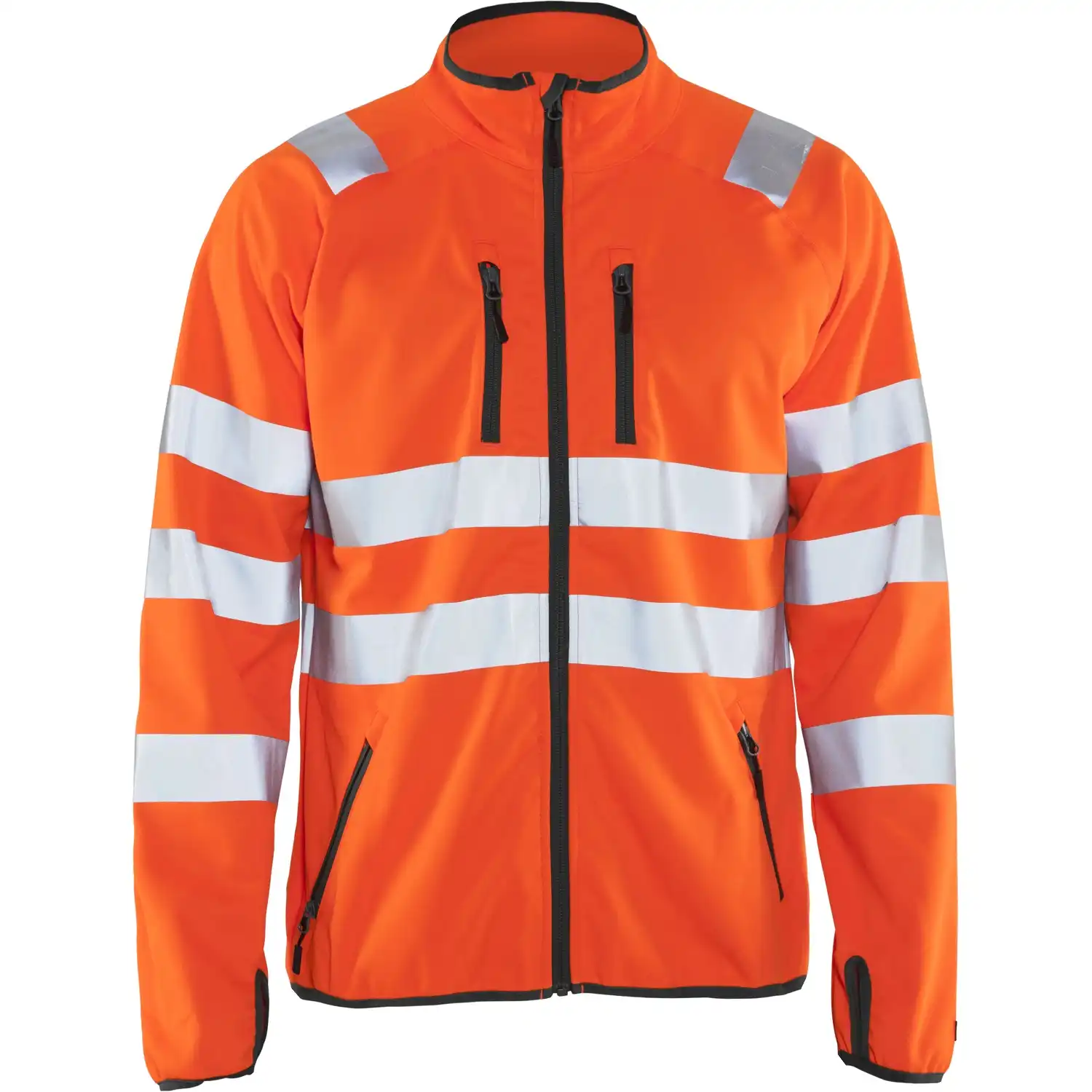 Warnschutz-Softshelljacke "4906" in Orange, 3XL - Bild 1