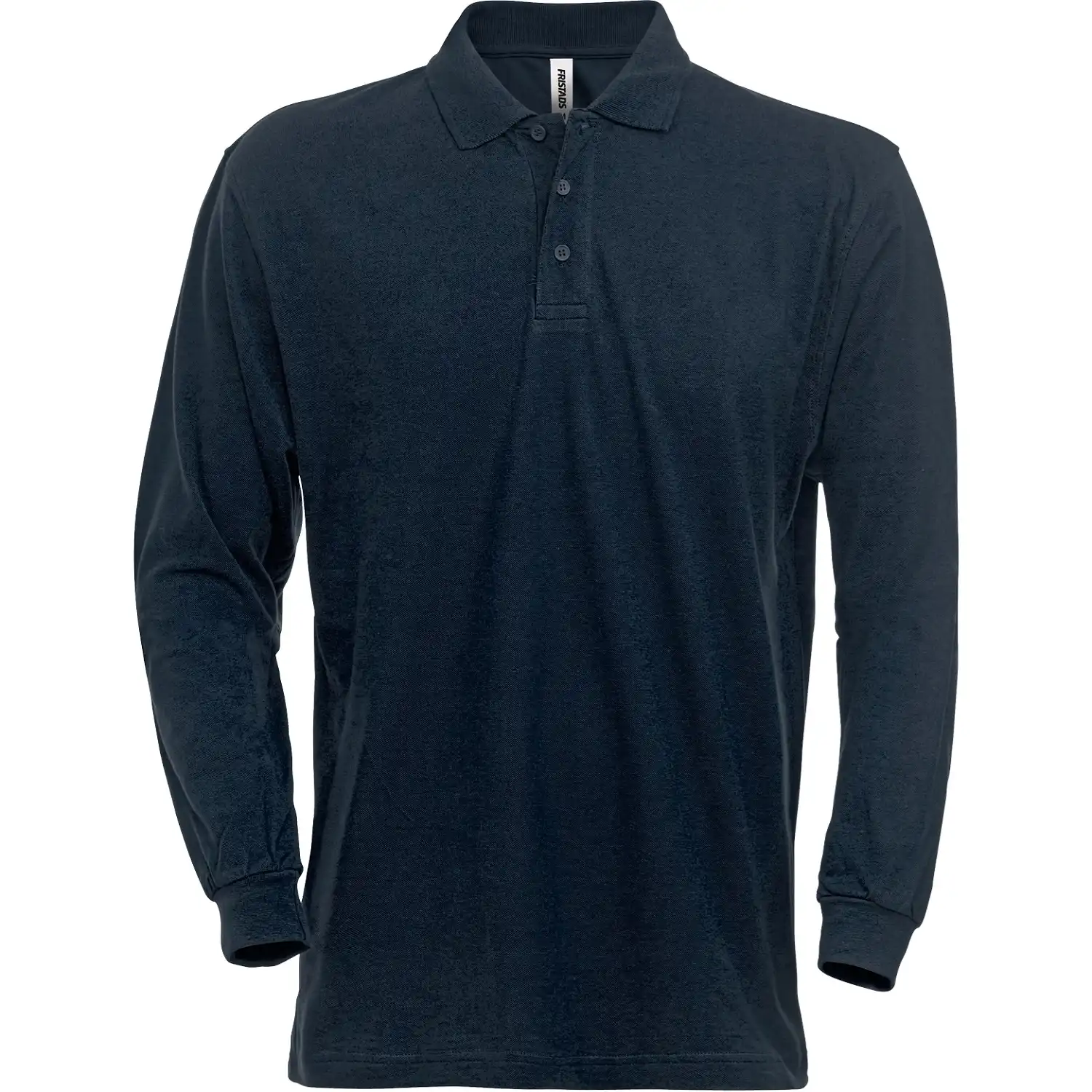 Langarm Polo-Shirt "1722 PIQ" in dunkelblau, XS - Bild 1