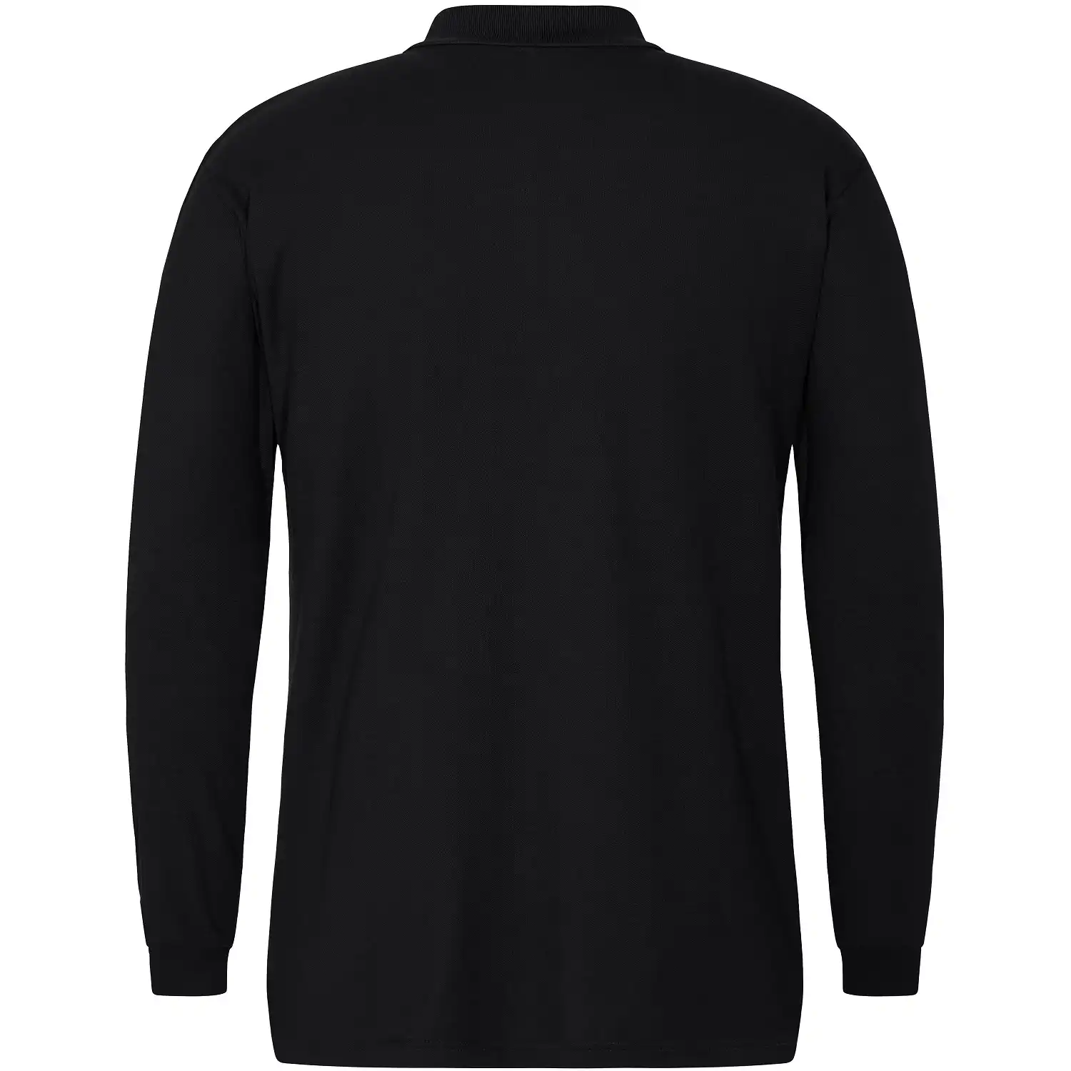 Multinorm Langarm-Poloshirt "9255-287" schwarz in 5XL - Thumbnail 2