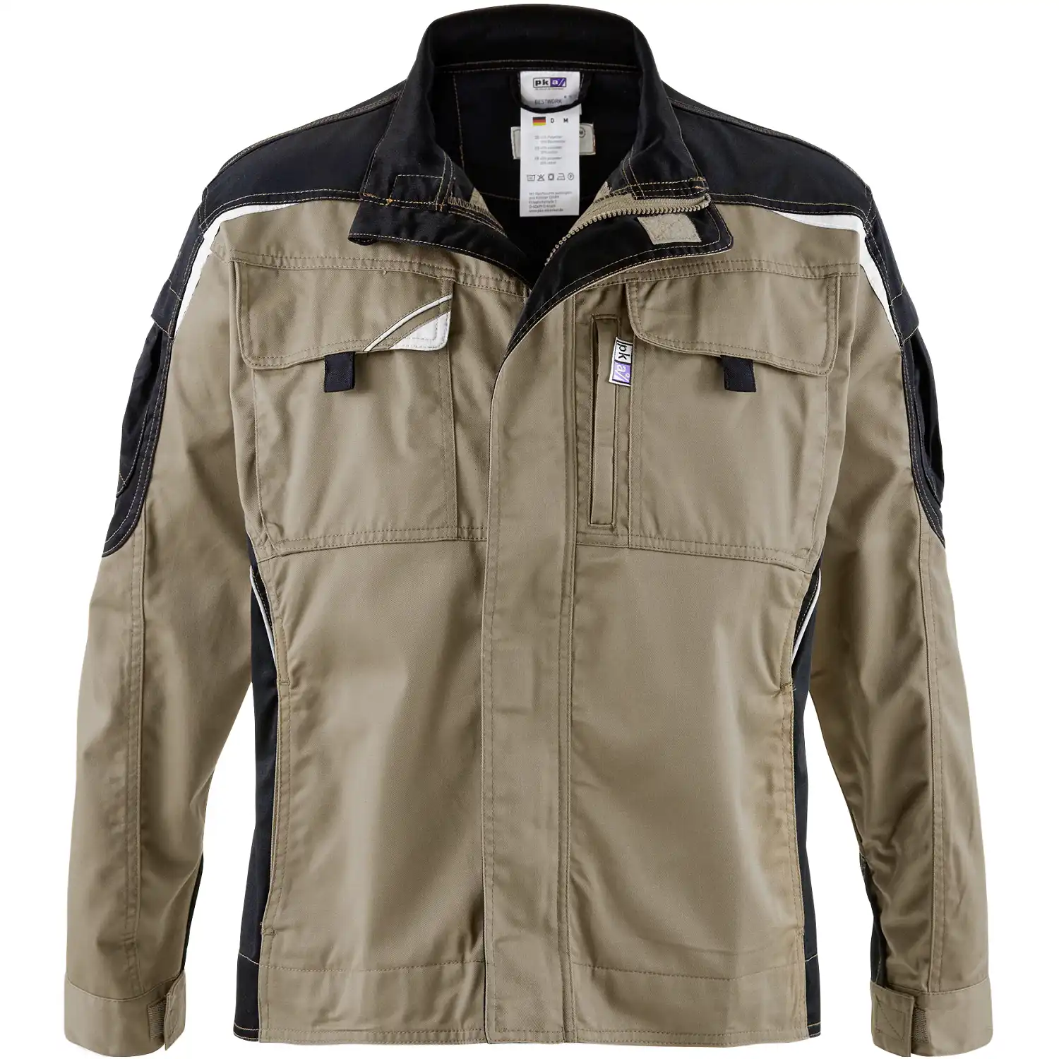 Blousonjacke "BESTWORK NEW" in khaki/Schwarz, M - Thumbnail 1