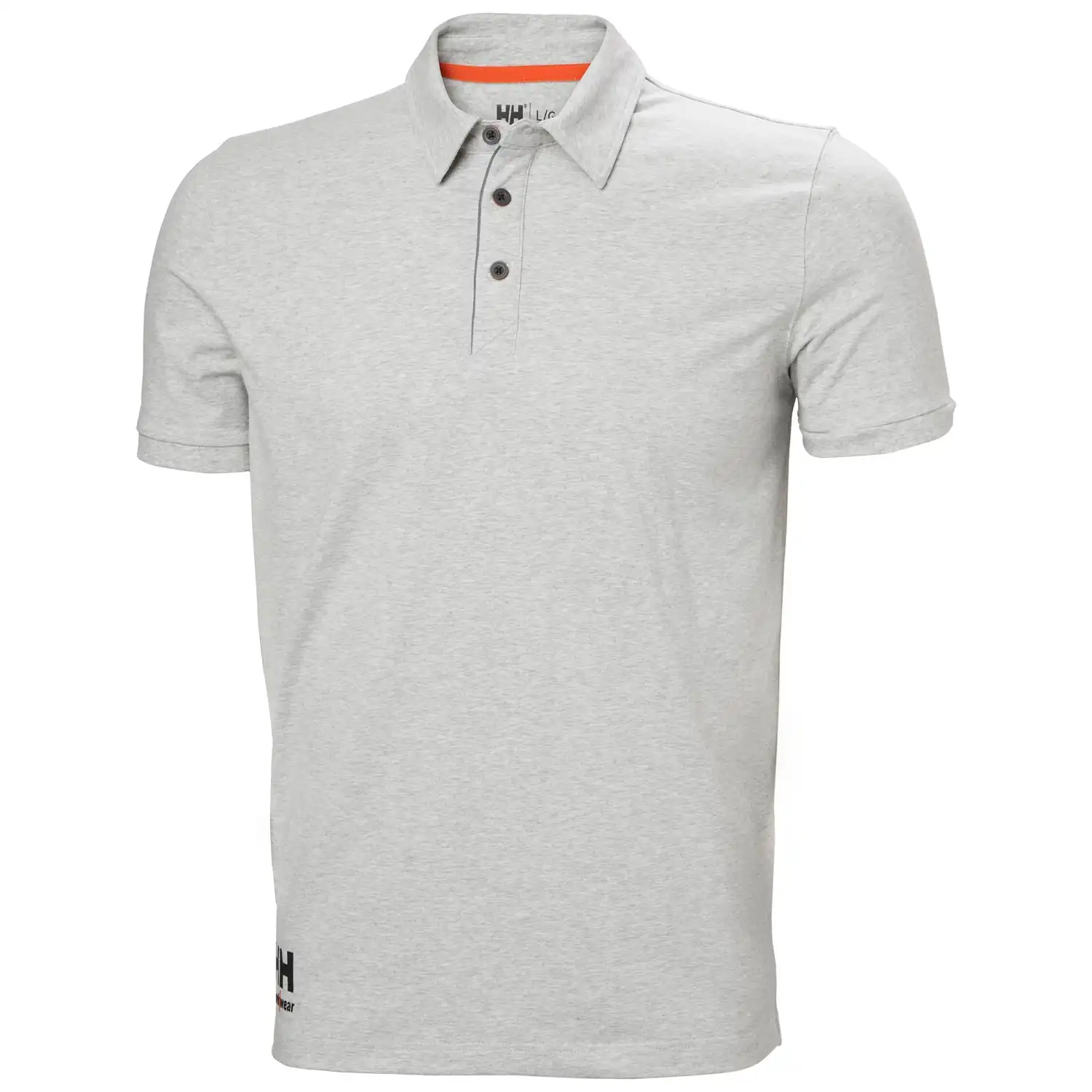 Polo-Shirt "EVO" in grau-melange, S - Thumbnail 1
