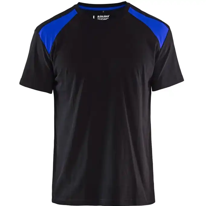 T-Shirt "3379" in schwarz/kornblau, L - Thumbnail 1