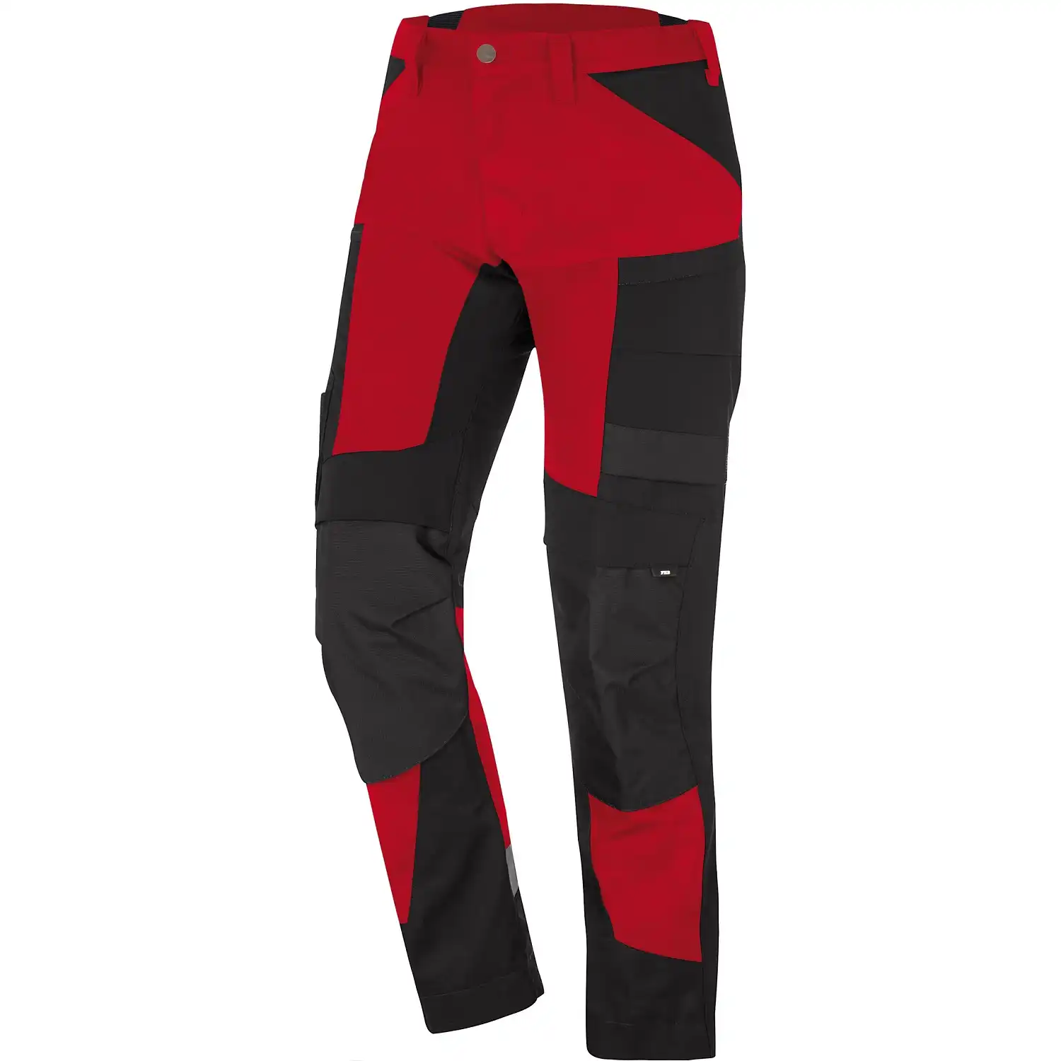 Stretch Bundhose Canvas "LEO" in rot/schwarz, 56 - Thumbnail 1