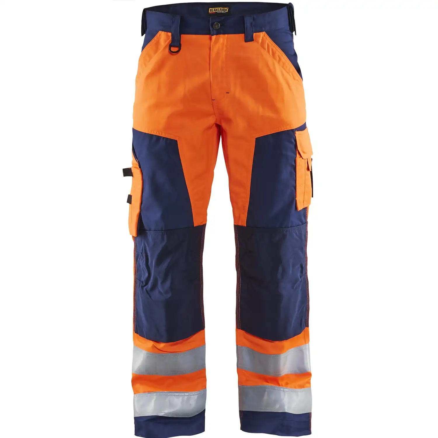 Warnschutz Bundhose "1566" in orange/marine, C54 - Thumbnail 1