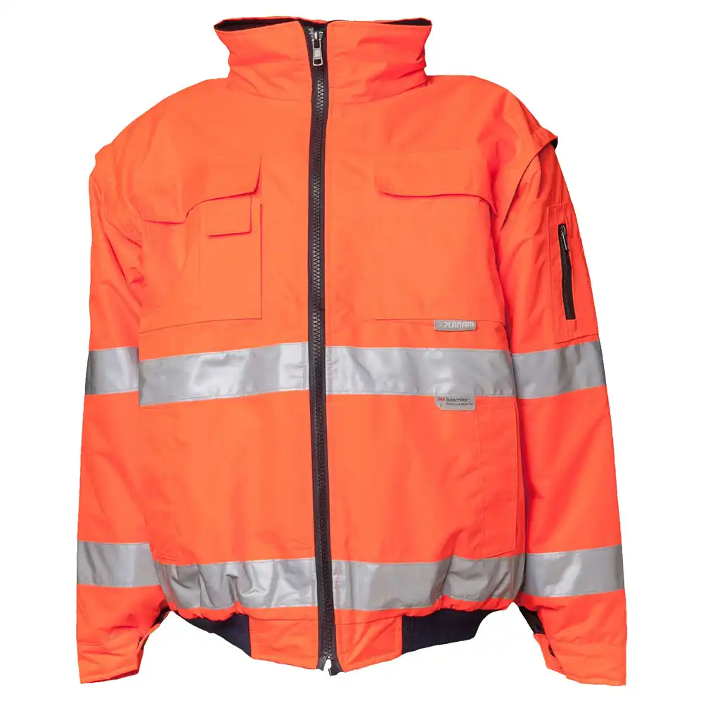 Warnschutz Pilotenjacke 2in1 "UNI" in uni orange, 4XL - Bild 1