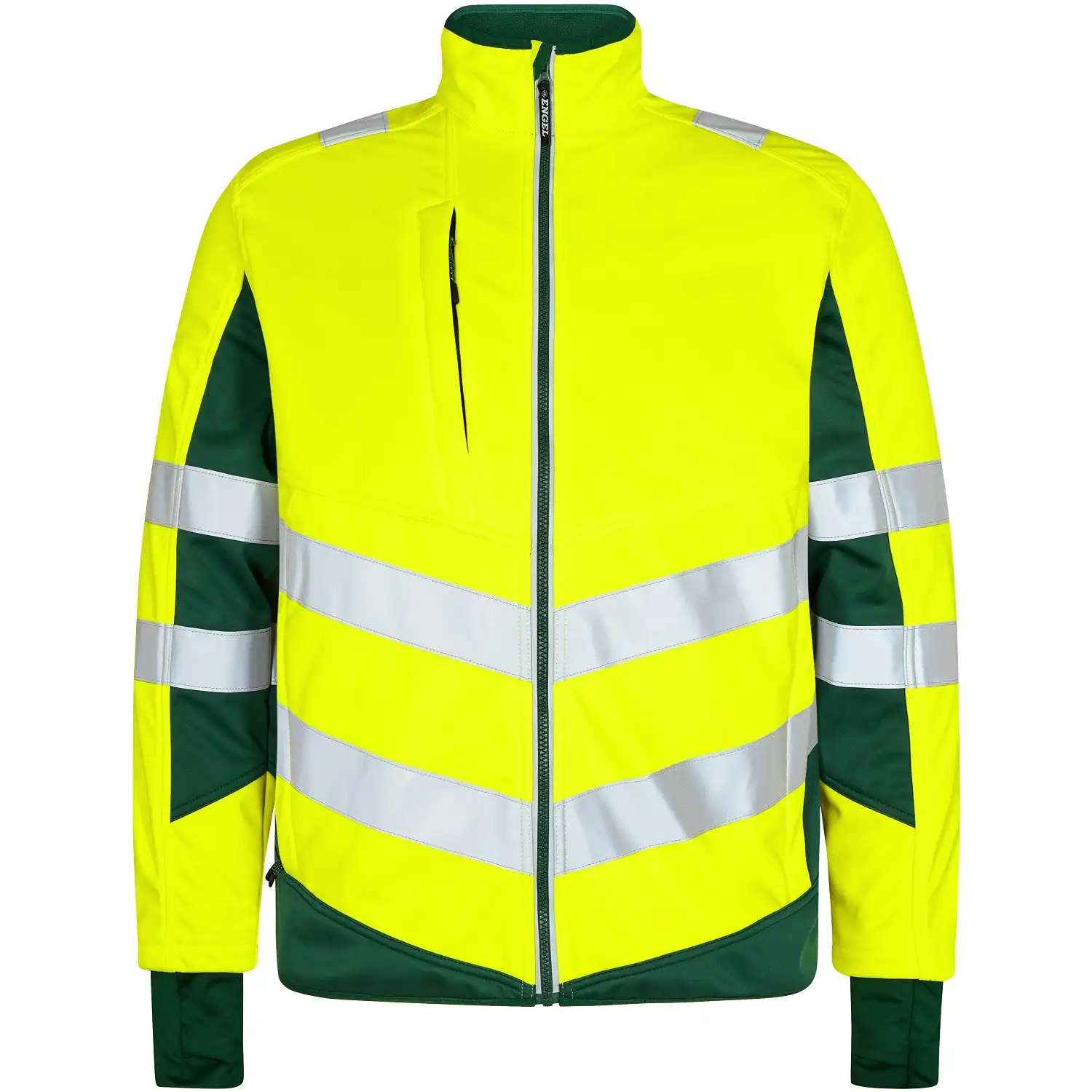 Warnschutz Softshell-Jacke "1158-237" Safety Kl. 2 in gelb/grün, XXL - Thumbnail 1