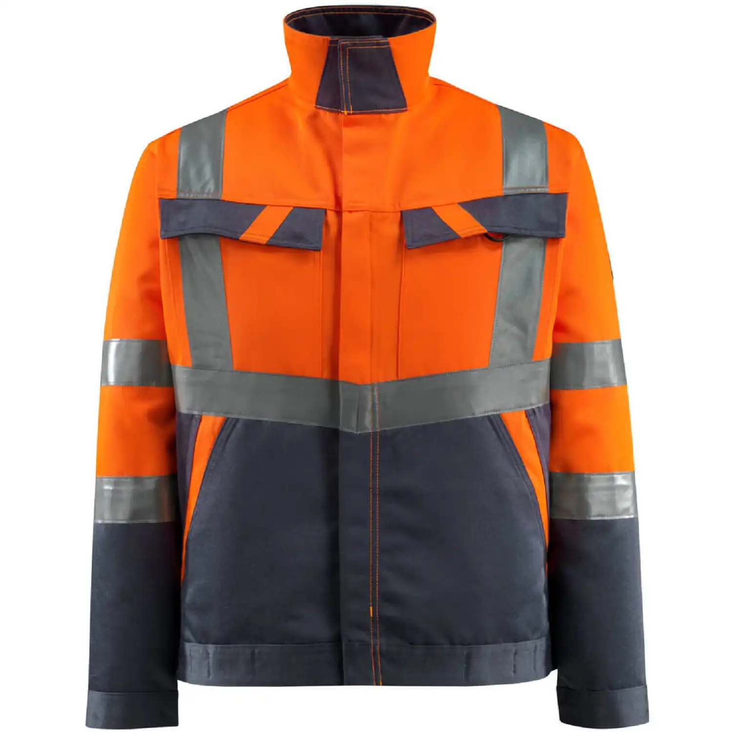 Warnschutz Jacke "FORSTER" Safe Light in orange/schwarzblau, XXL - Bild 1