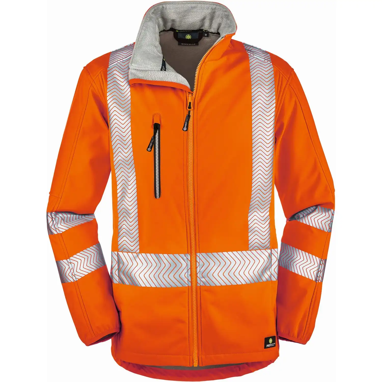 Warnschutz Softshelljacke "TYLER" in Orange, XL - Thumbnail 1