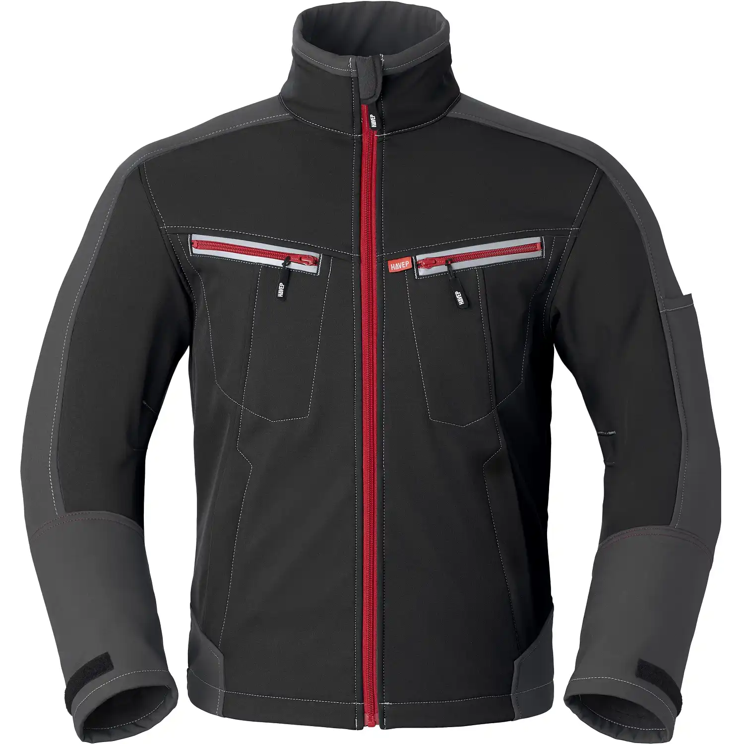Softshelljacke "40145" Attitude in schwarz/dunkelgrau, S - Bild 1