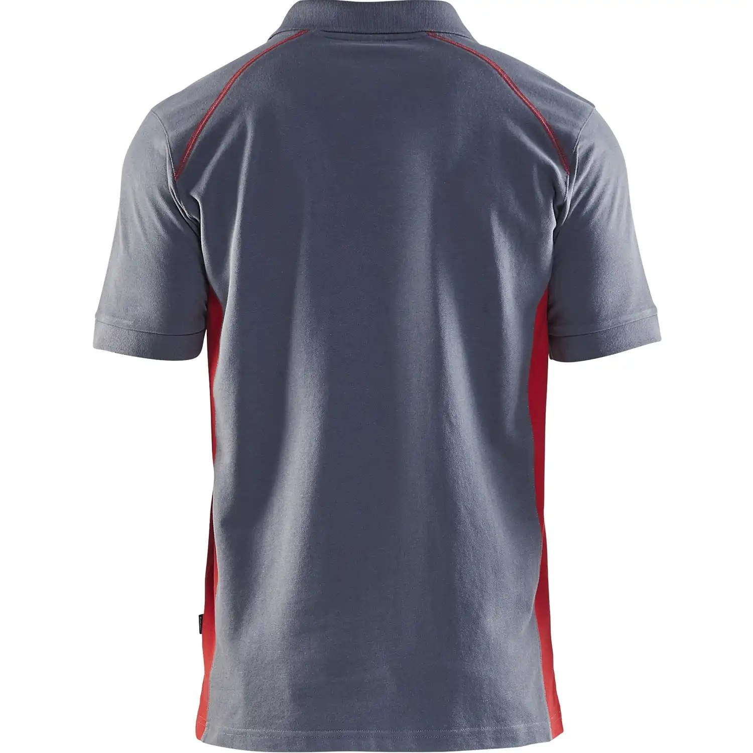 Polo-Shirt "3324" in grau/rot, 3XL - Thumbnail 2