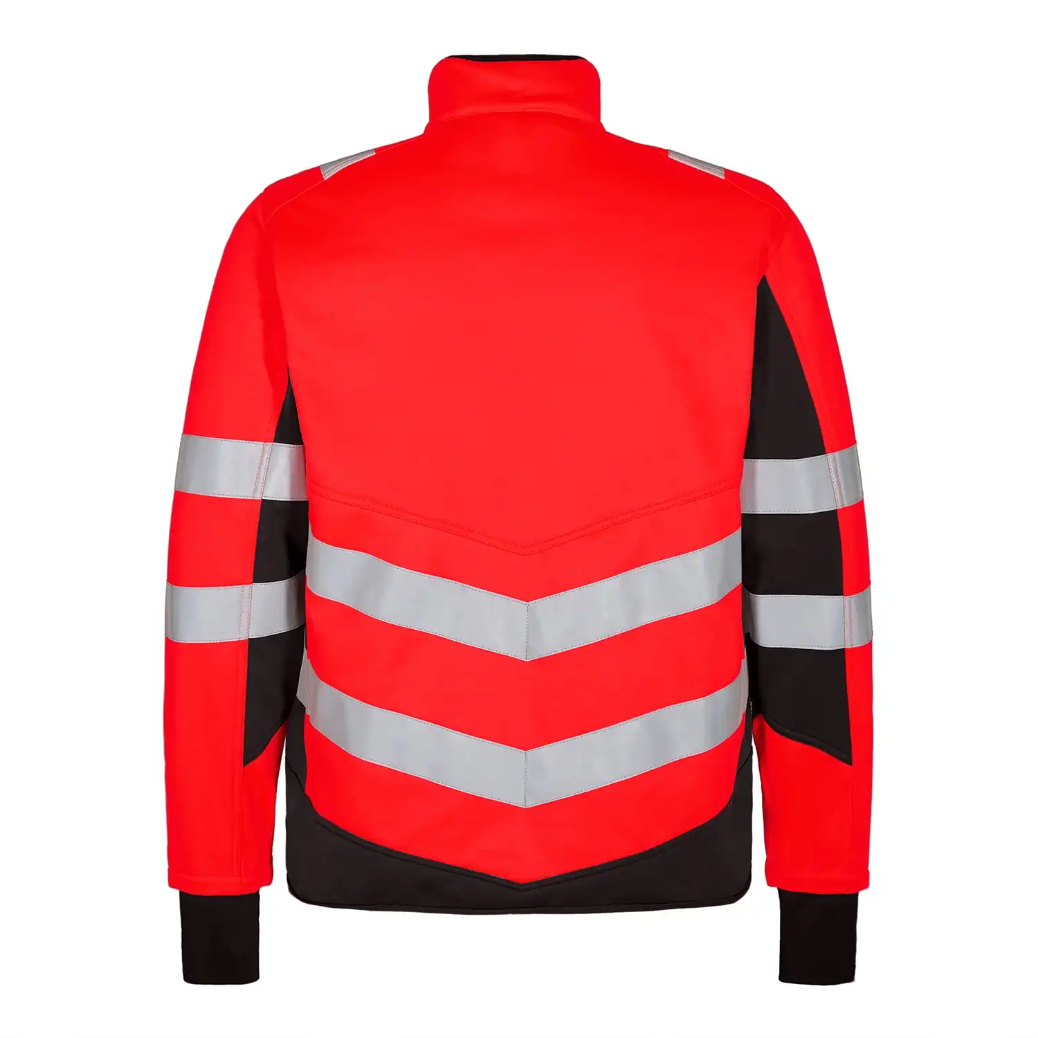 Warnschutz Softshell-Jacke "1158-237" Safety Kl. 2 in rot/schwarz, M - Thumbnail 2