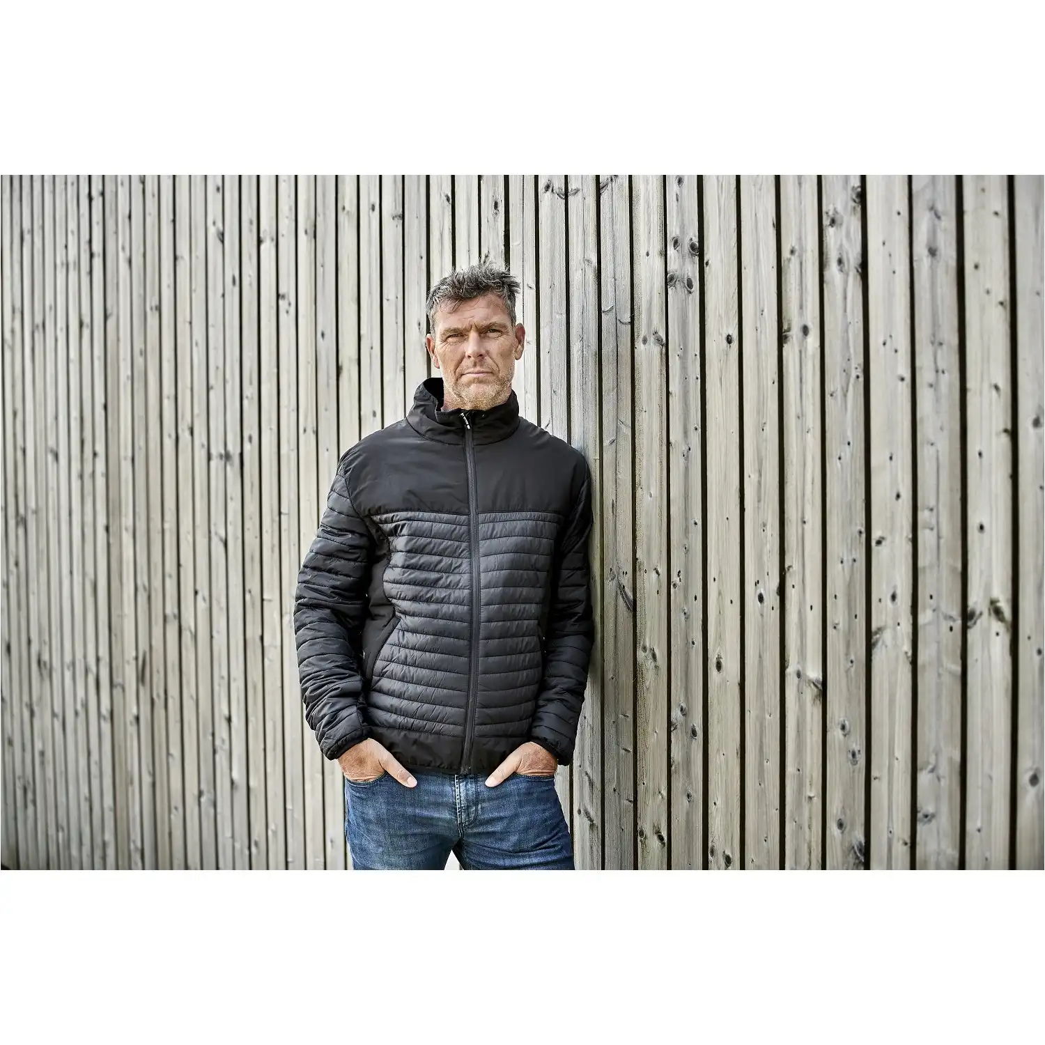 Steppjacke "106001" Elements schwarz in M - Thumbnail 3