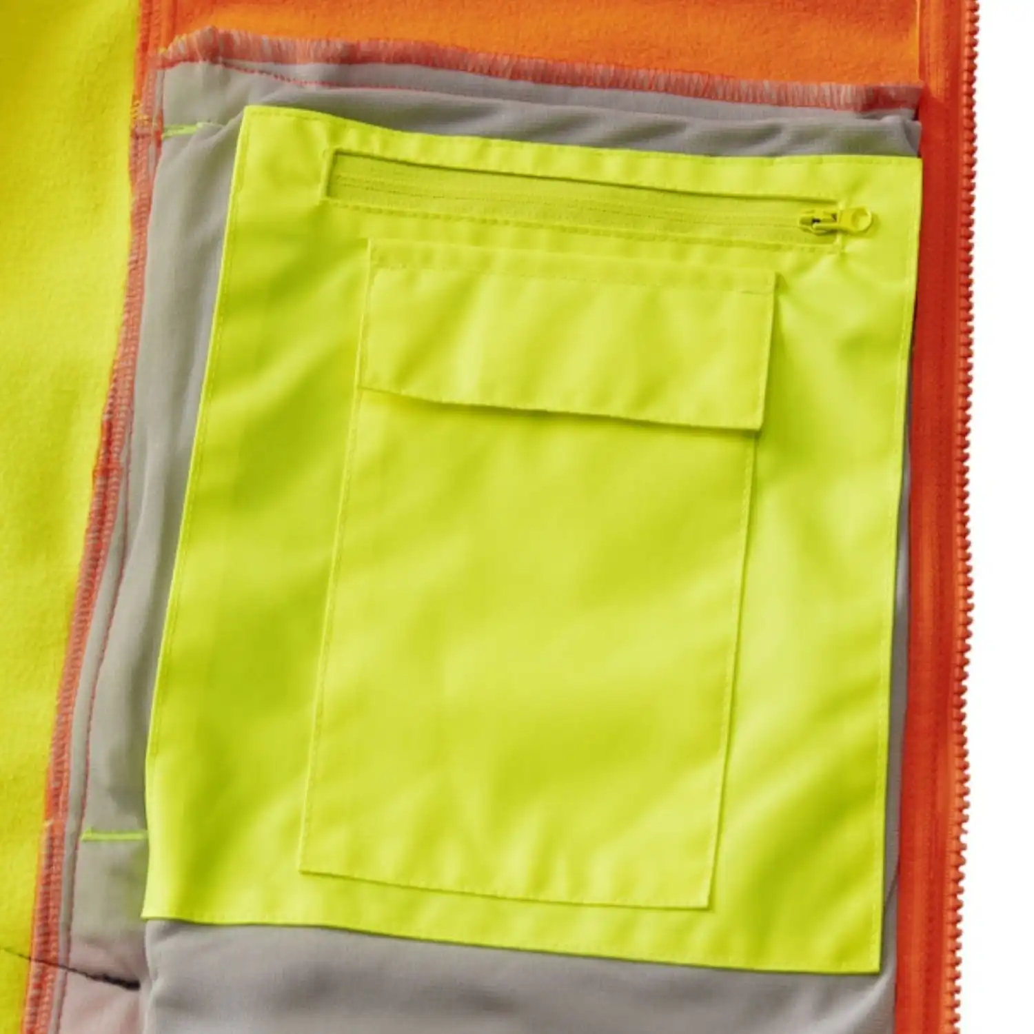 Warnschutz Softshelljacke "HOUSTON" in gelb/orange, L - Thumbnail 4