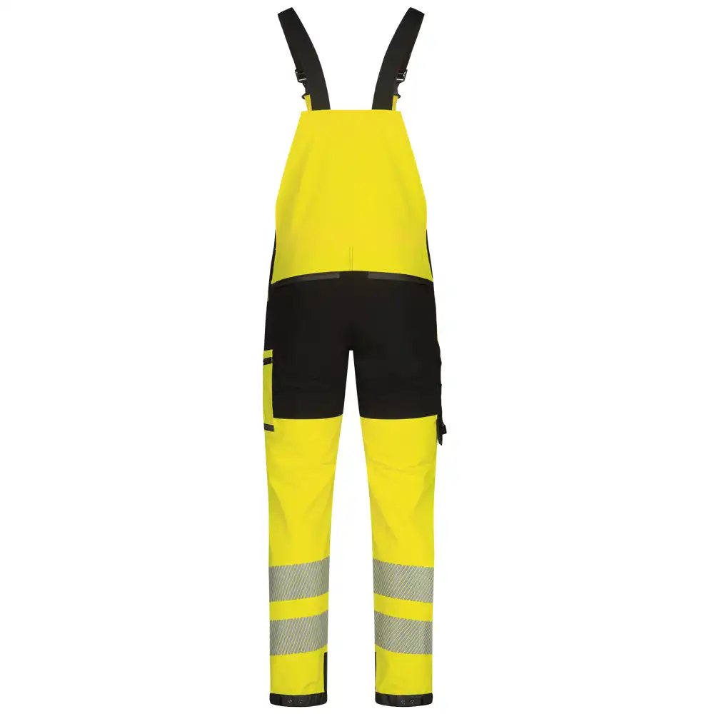Warnschutz Stretch Latzhose  in gelb/schwarz, 50 - Thumbnail 2