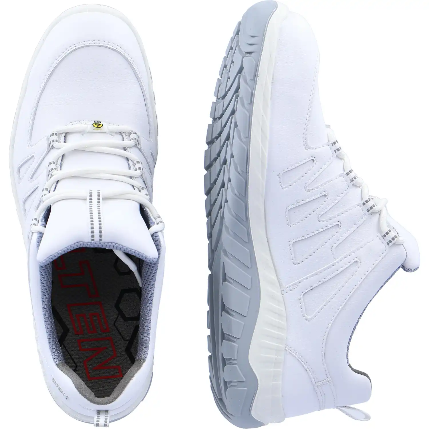 Sicherheitshalbschuhe S3 "MADDOX WHITE LOW" ESD WELLMAXX in 41 - Thumbnail 2