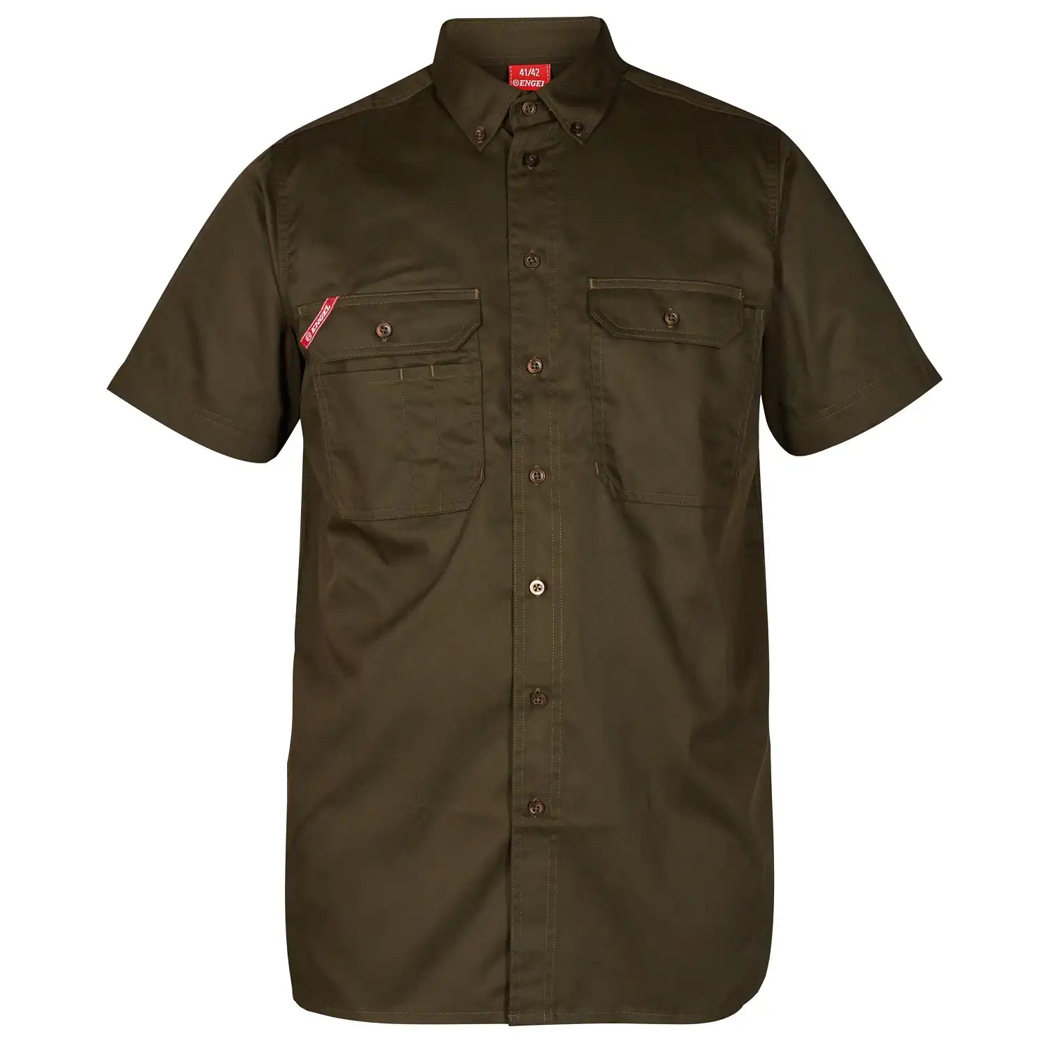 Arbeitshemd kurzarm "7183-810" Extend in forest green, 39/40 - Bild 1