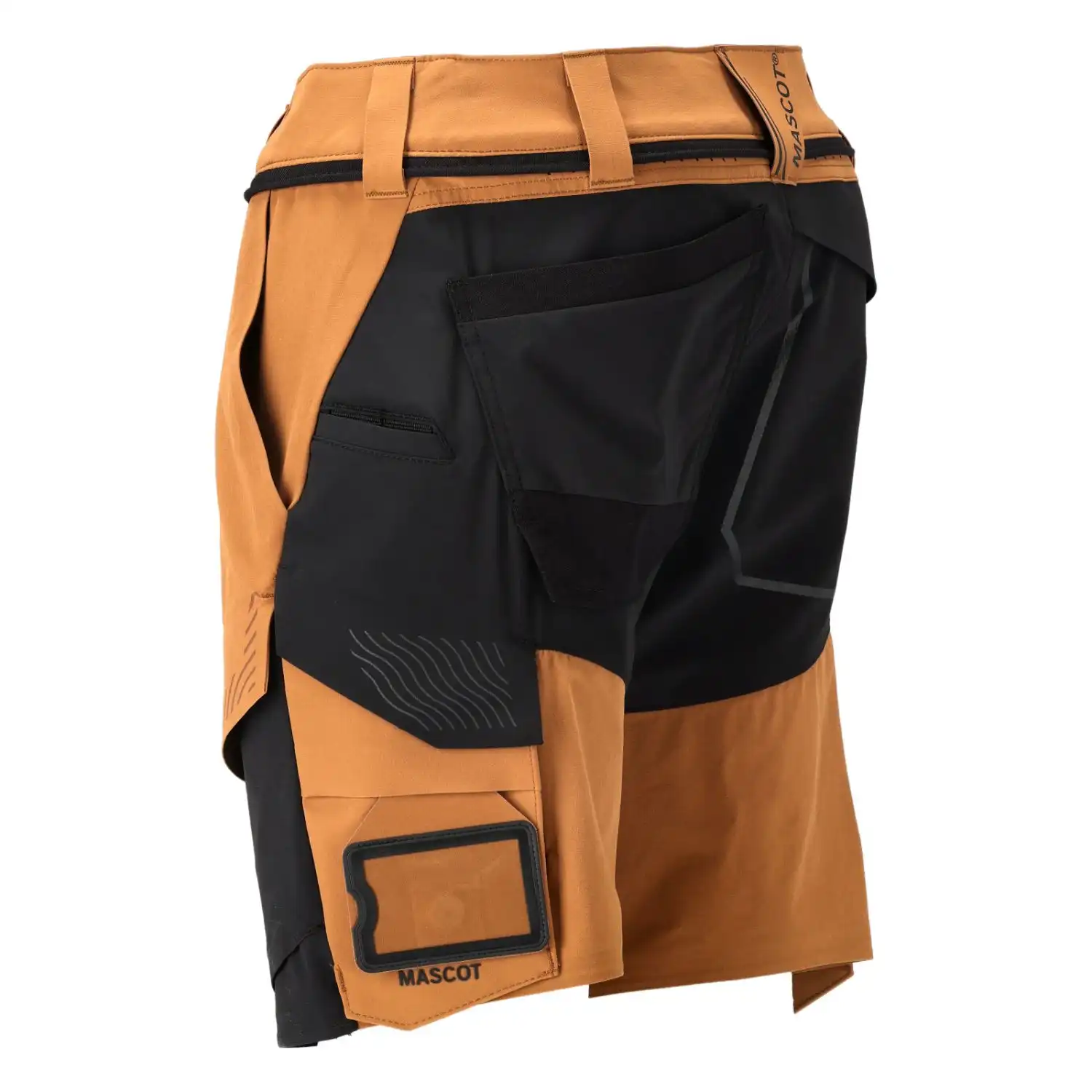 Stretch-Shorts "22149-605" Customized in nussbraun/schwarz, 29C58 - Thumbnail 3