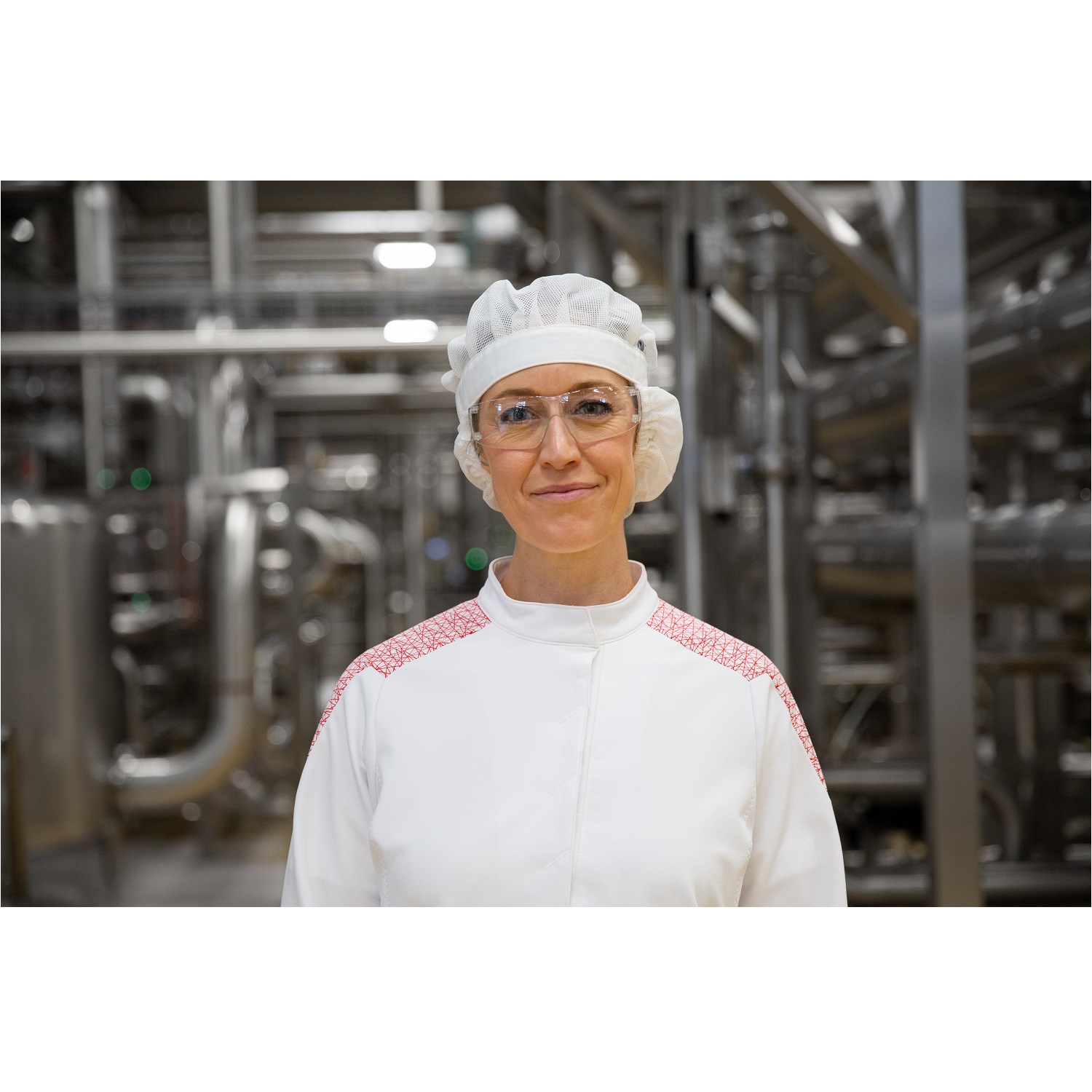 Haube mit Haarnetz "20250-230" Food & Care weiß - Thumbnail 3