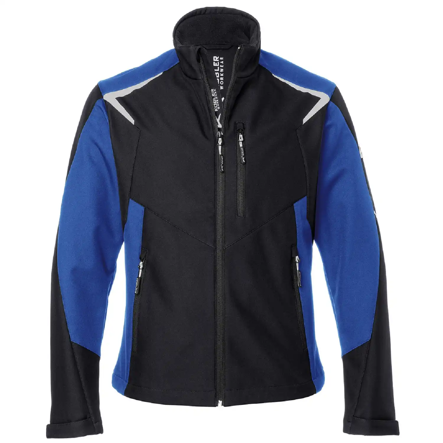 Softshell Jacke BODYFORCE in schwarz/kornblau, 3XL - Thumbnail 1