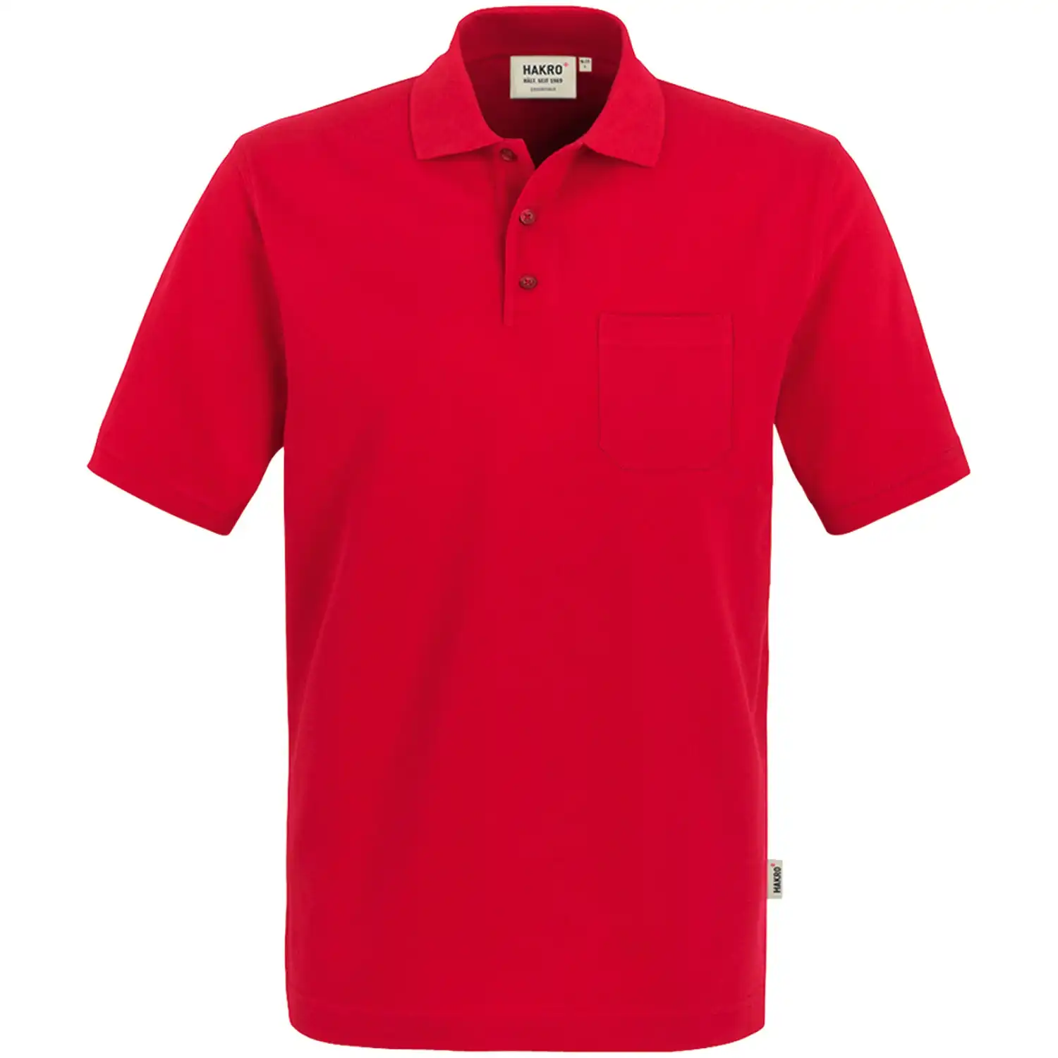 Pocket-Poloshirt "TOP" 802 in Rot, L - Bild 1