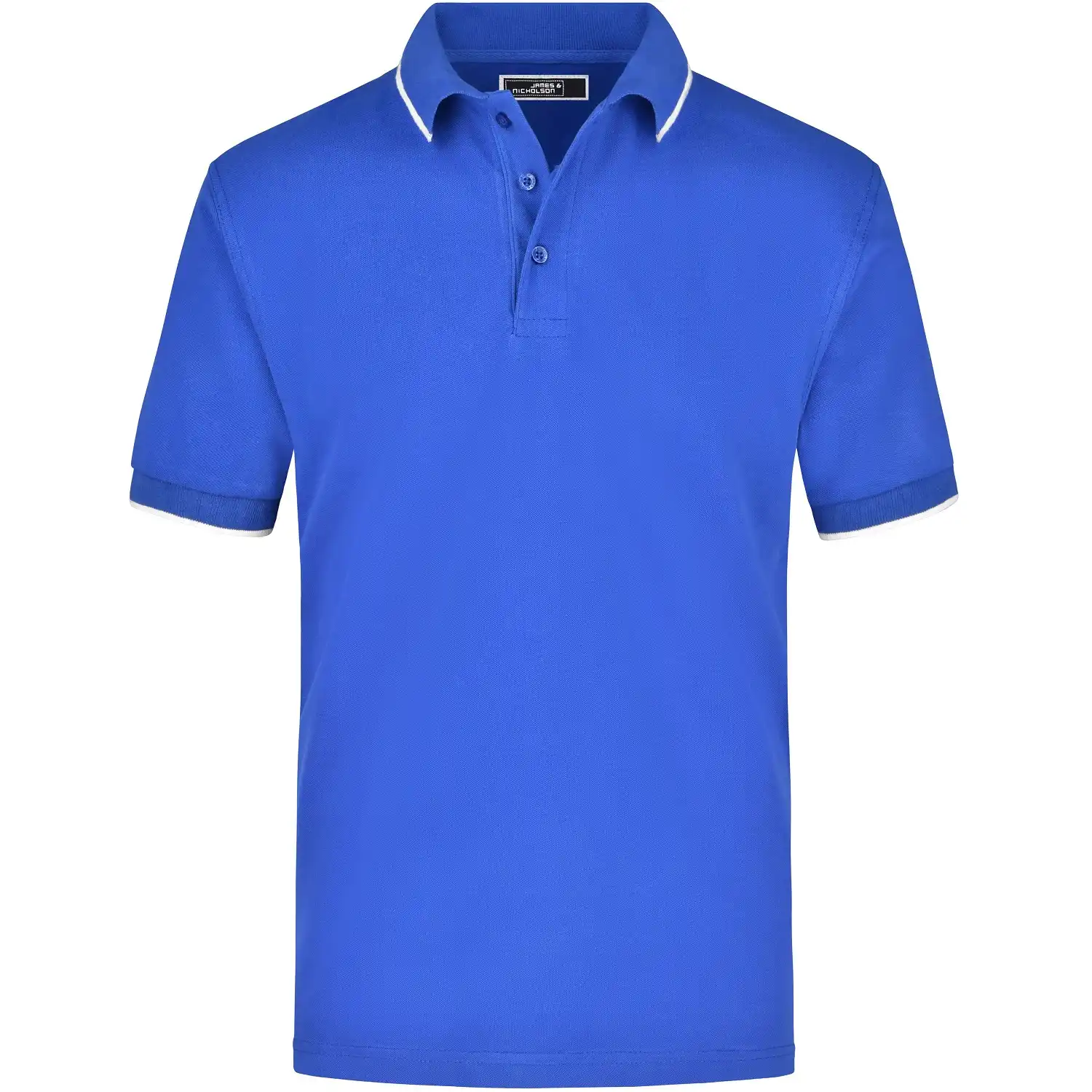 Poloshirt Tipping "JN034" in royal/white, S - Bild 1
