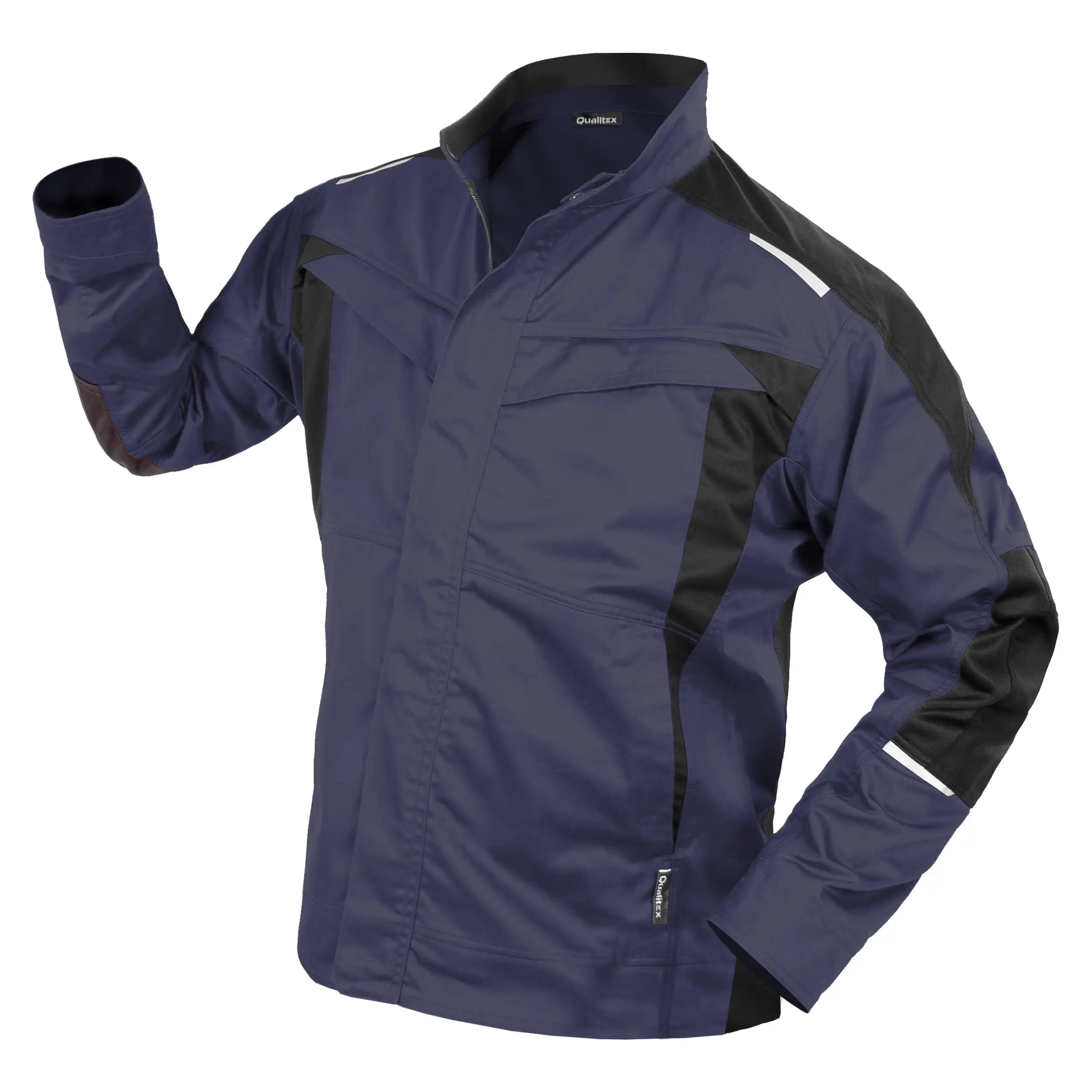Bundjacke "IND" in navy blazer/black beauty, S - Thumbnail 1