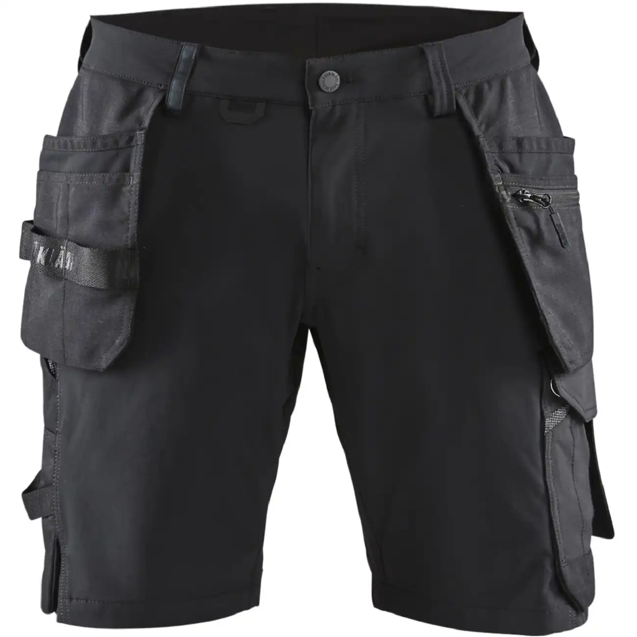 Stretch Handwerker-Shorts "1520" in schwarz/dunkelgrau, C48 - Thumbnail 1