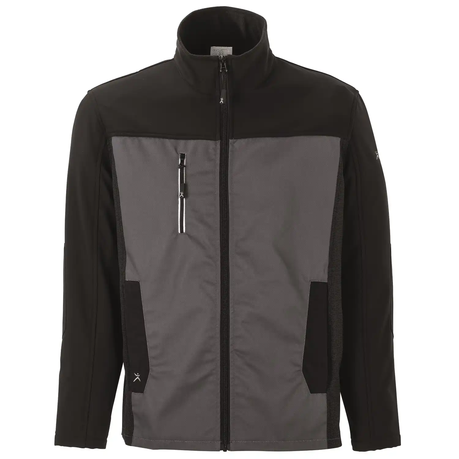 Stretch-Hybridjacke "Norit" in schiefer/schwarz, 102 - Bild 1