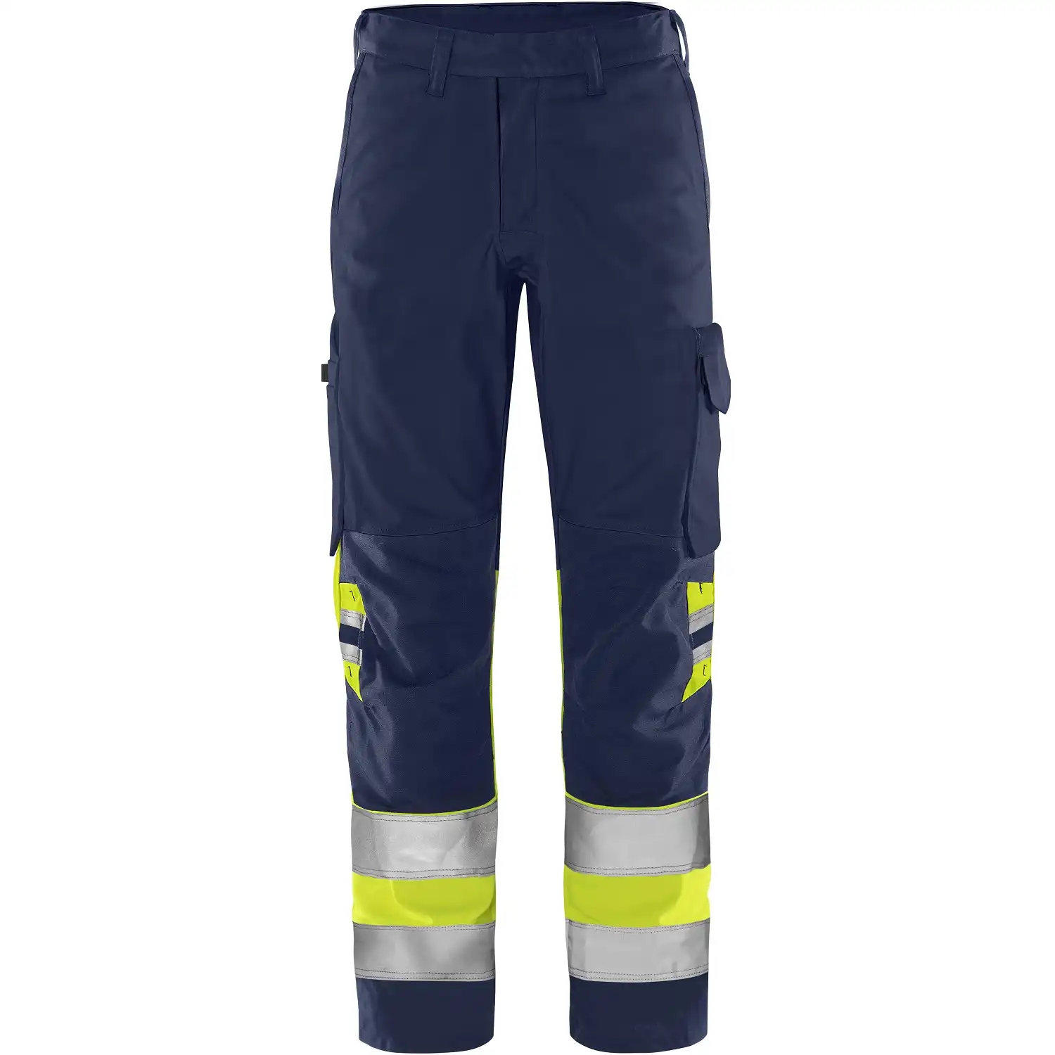 Warnschutz Bundhose Kl. 1 "2649 GPLU" Green Trofta in gelb/marine, C50 - Thumbnail 1