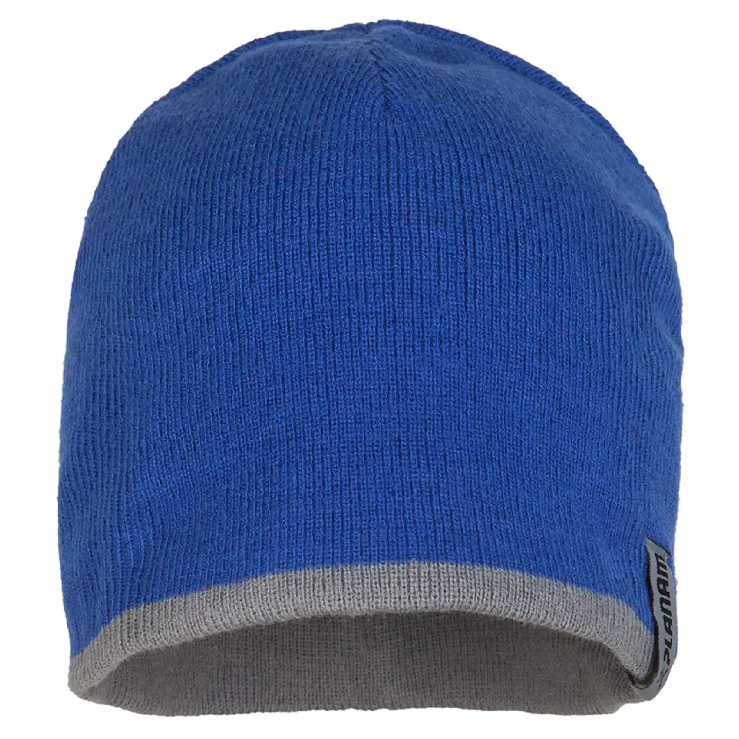 Strickmütze 2-farbig in kornblau/zink - Bild 1