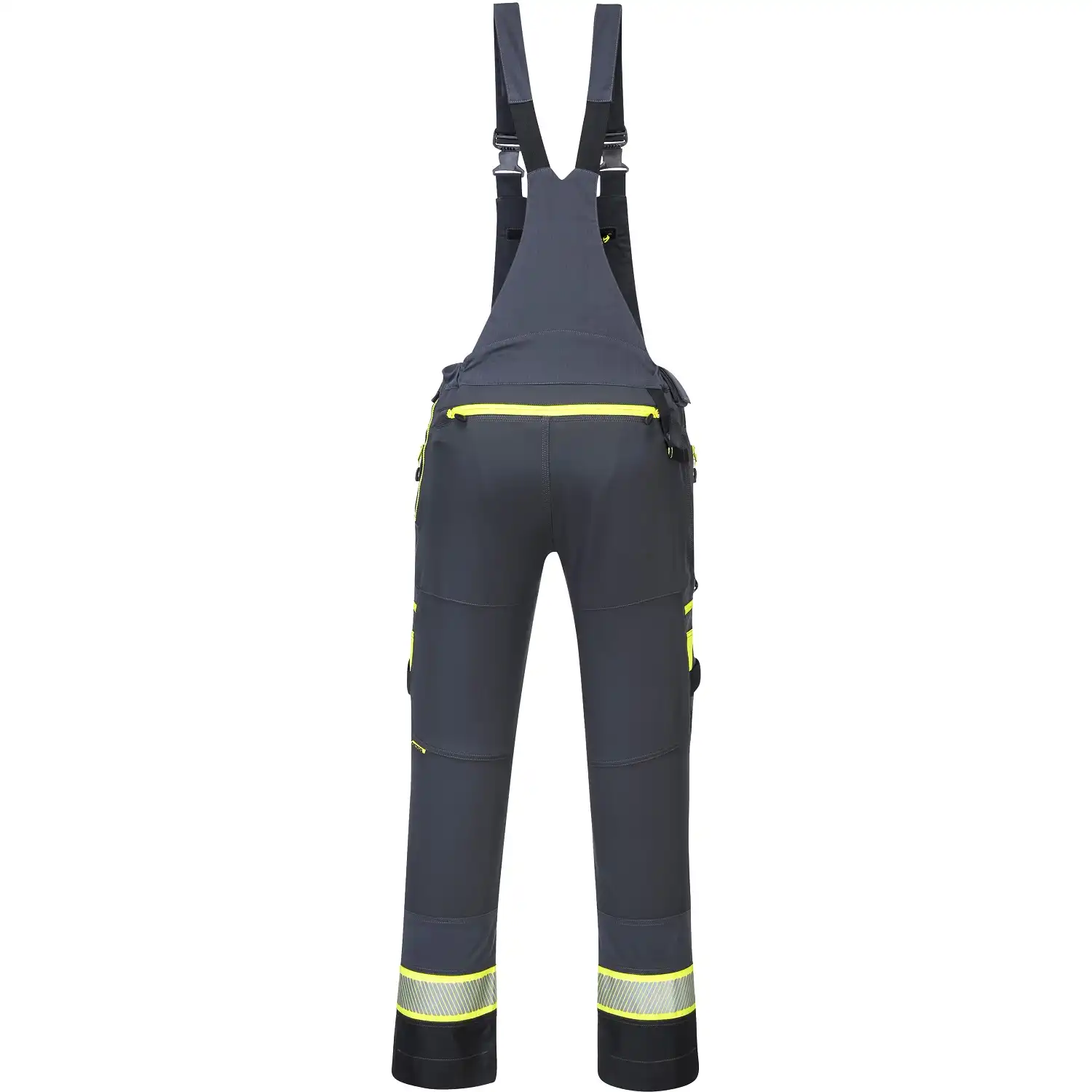 Stretch Latzhose "DX441" DX4 in metal grey, S - Thumbnail 2
