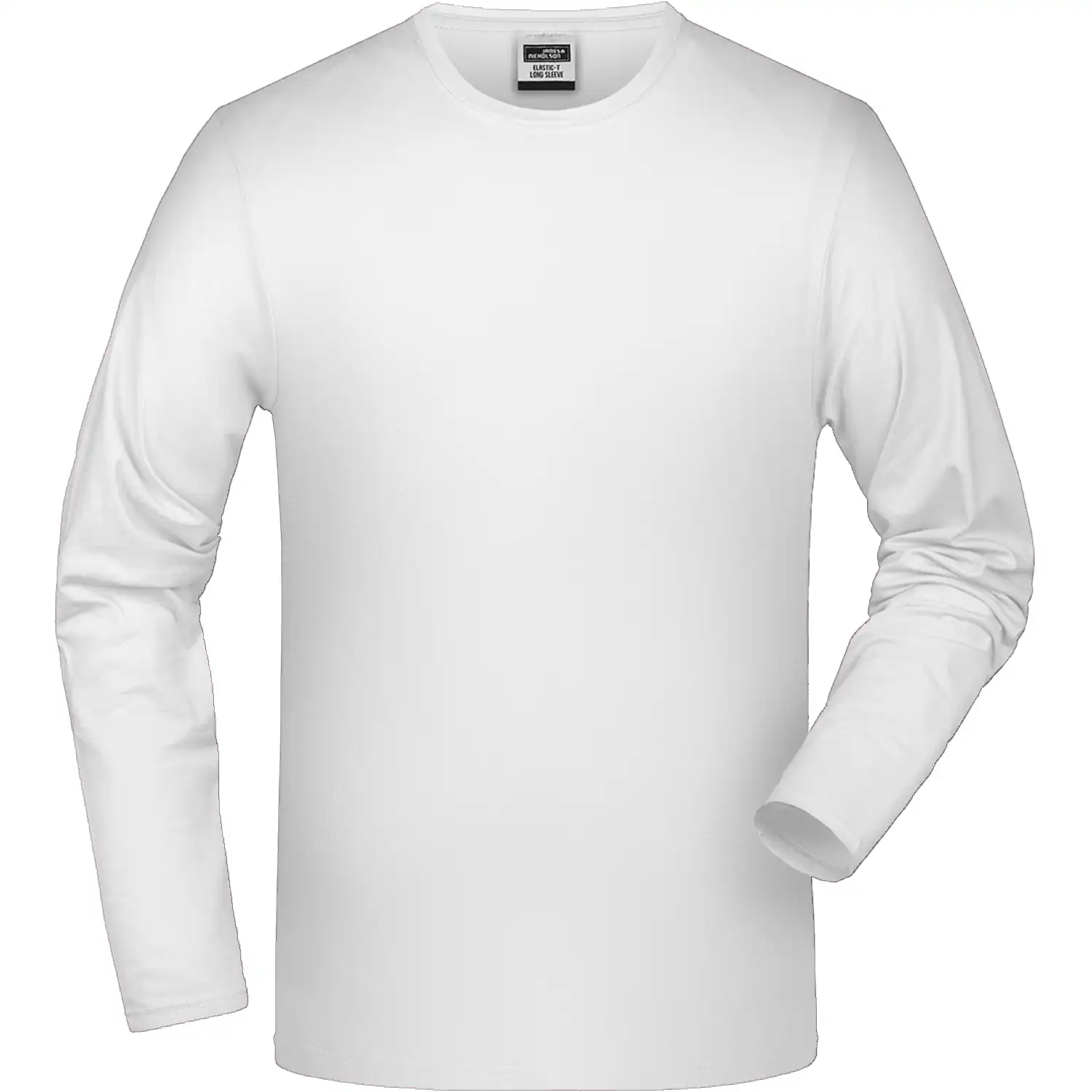 Langarmshirt Elasthan"JN056" in white, L - Bild 1