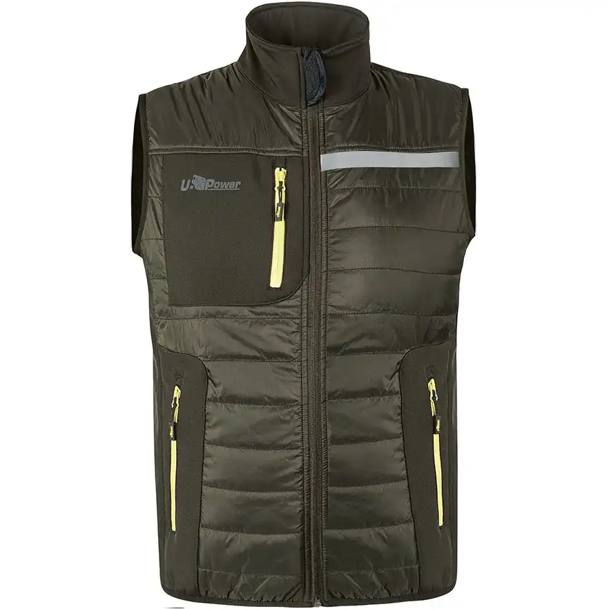 Steppweste "WALL" U-Supremacy in dark green, XS - Bild 1
