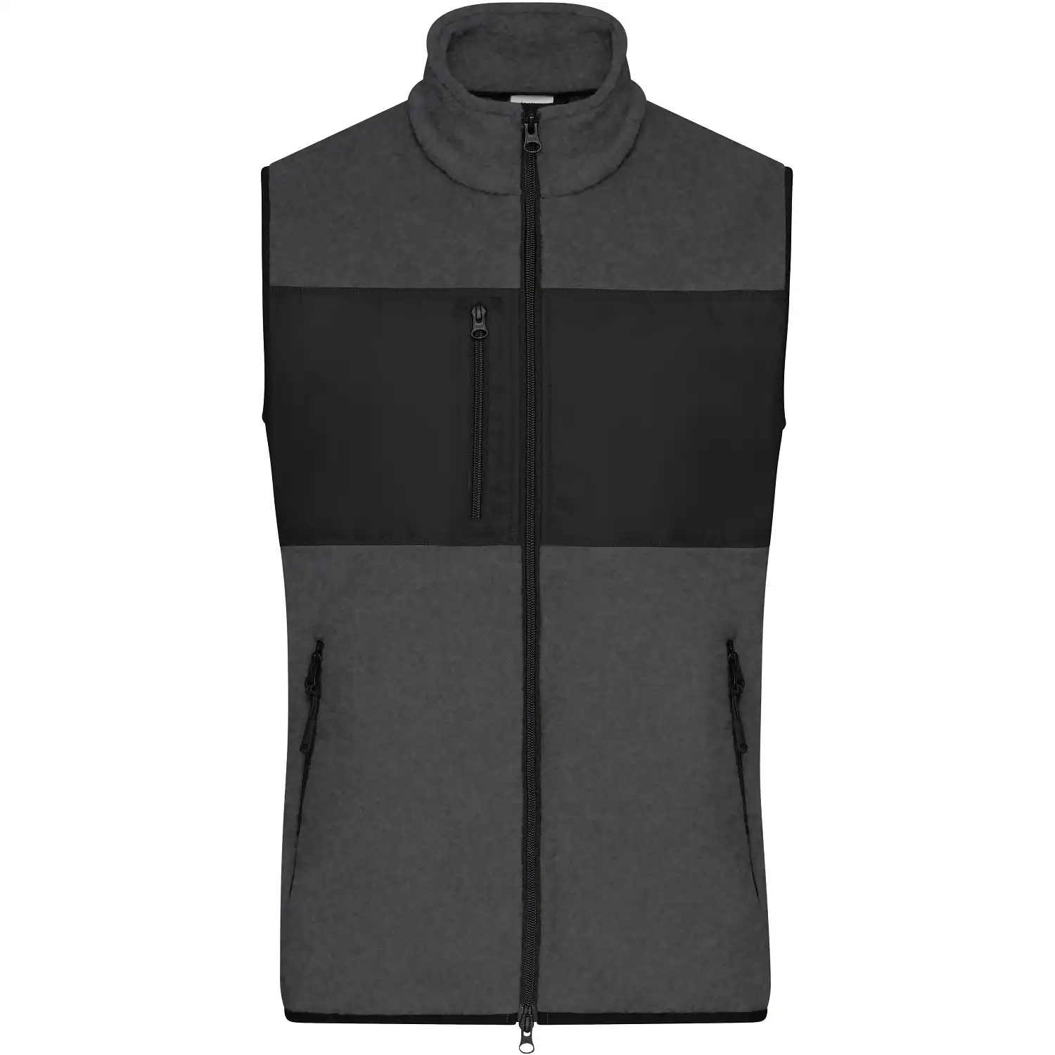 Fleeceweste "JN1310" in dark-melange/black, S - Thumbnail 1
