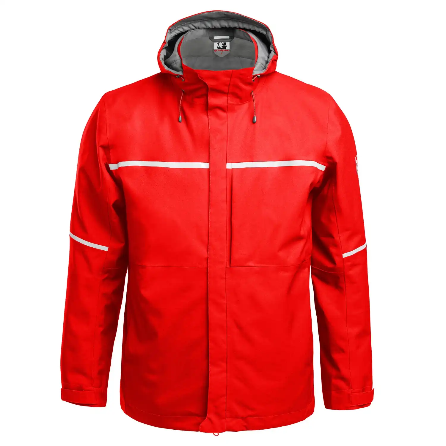 Hardshell Winterjacke "RESIST" in Rot, XL - Thumbnail 1