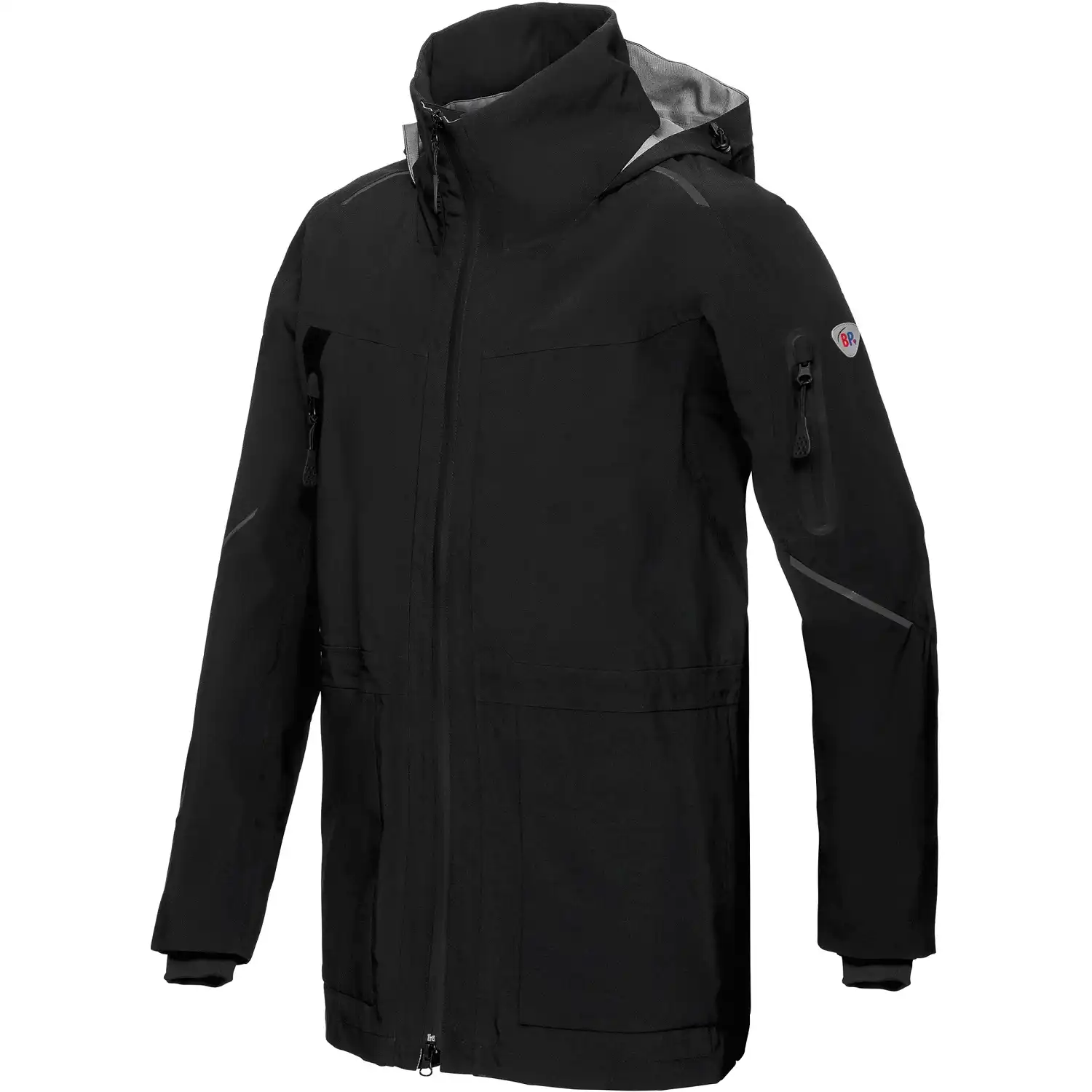 Wetterschutzjacke "1831-104" Outdoor in schwarz, L - Thumbnail 1