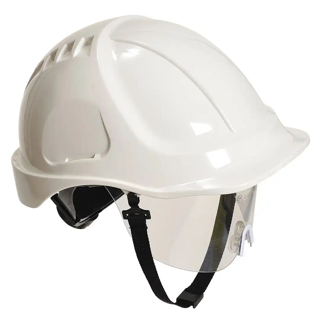 Schutzhelm mit Visier Endurance Plus PW54 in Weiß - Thumbnail 1