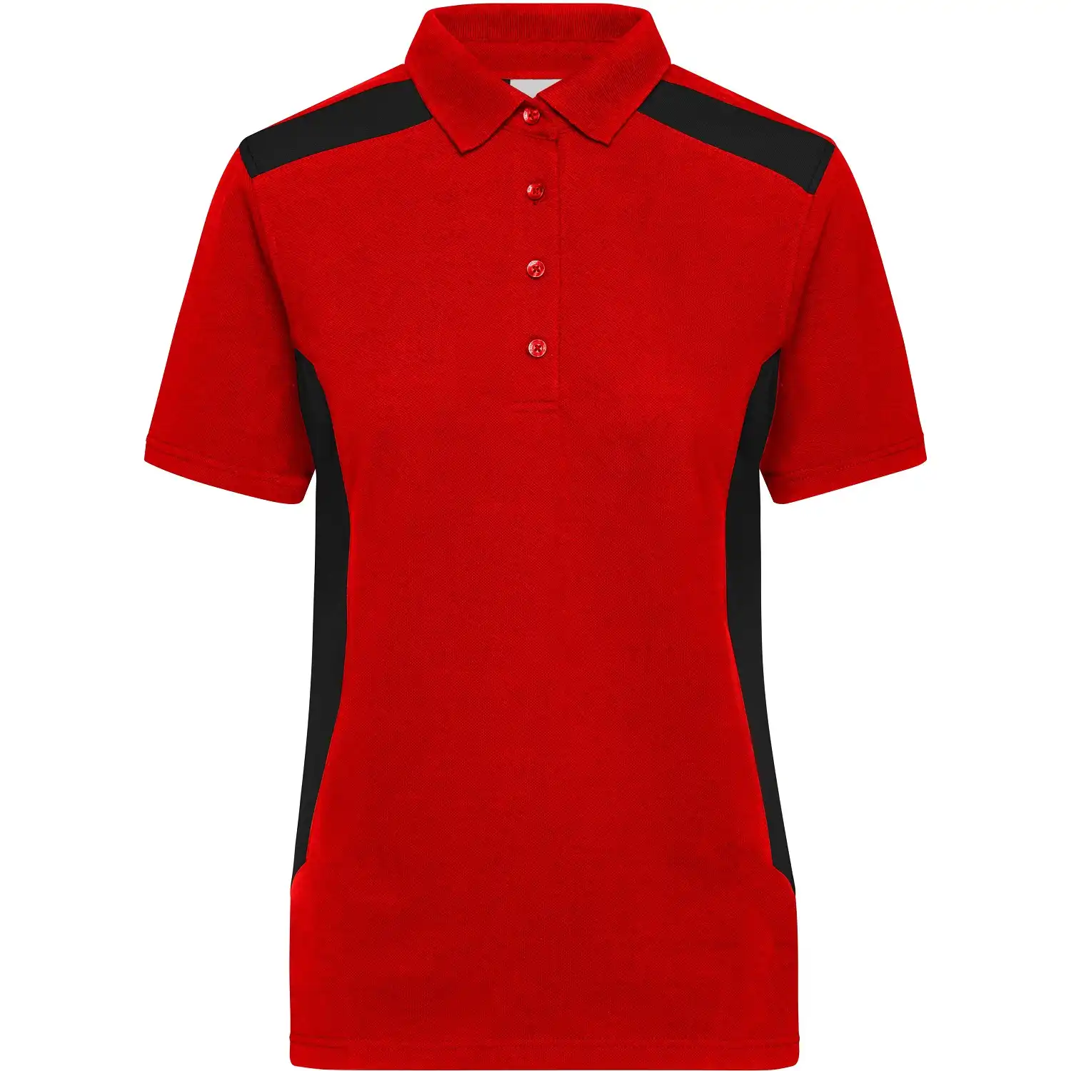 Damen Polo-Shirt "JN1825" in red/black, 3XL - Bild 1