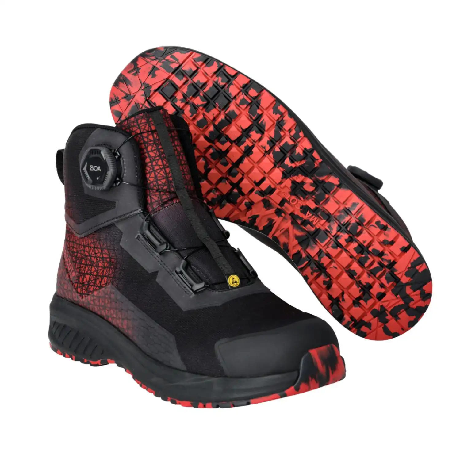 Sicherheitshochschuh S3S "ACCELERATE BOA® Fit System" Schwarz/Verkehrsrot in 40 - Thumbnail 5
