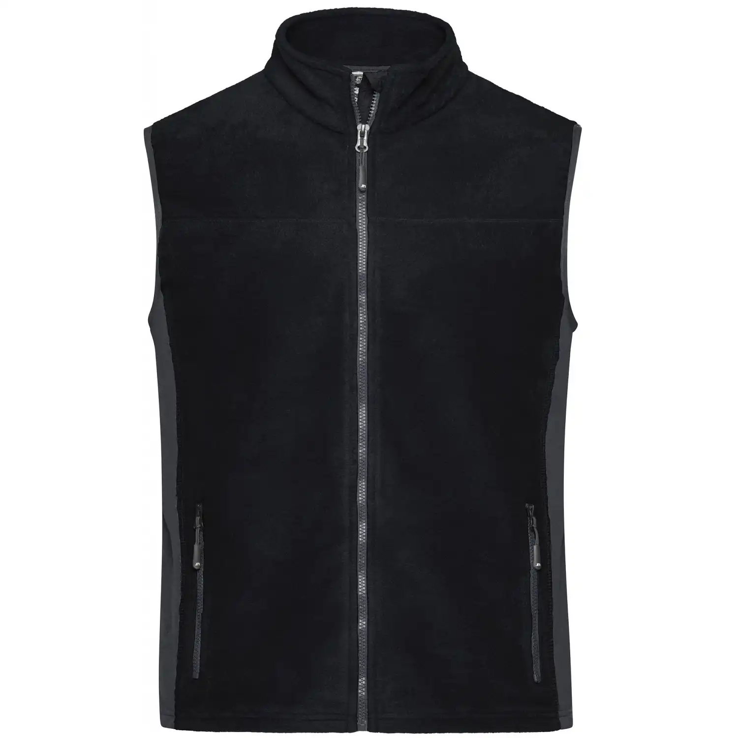Fleece Weste "JN856" in black/carbon, L - Bild 1