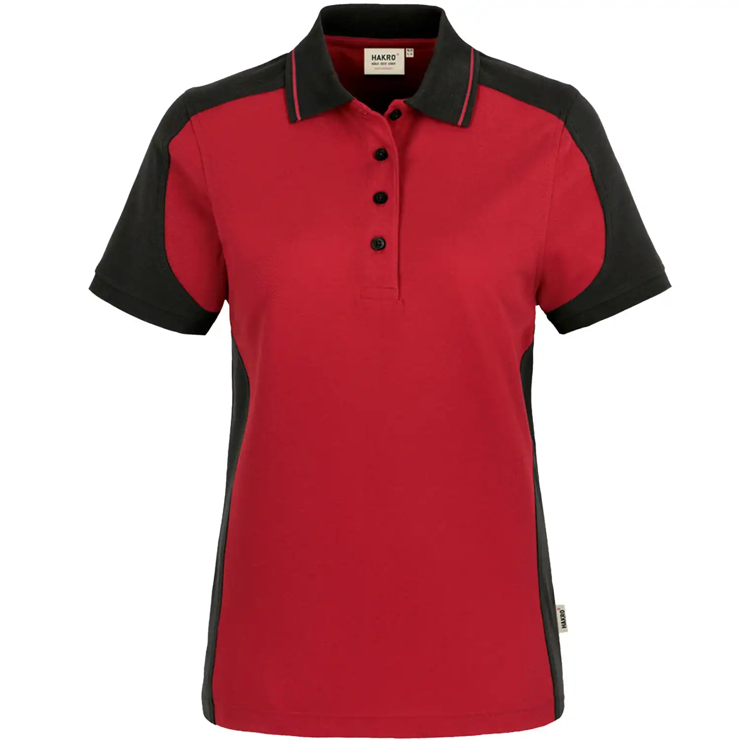 Damen Polo-Shirt "CONTRAST PERFORMANCE" 239 in Rot, L - Bild 1
