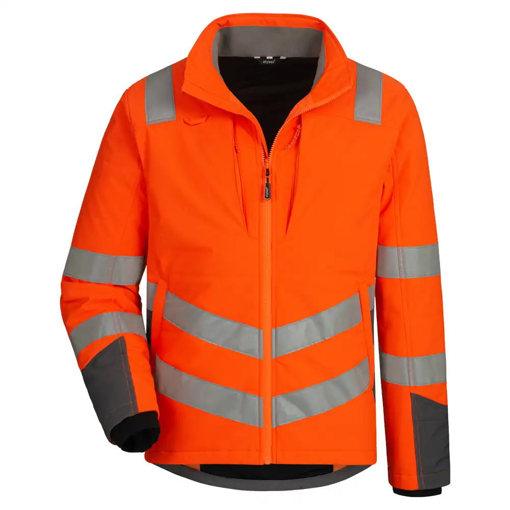 Warnschutz Steppjacke  in orange/grau, M - Thumbnail 1
