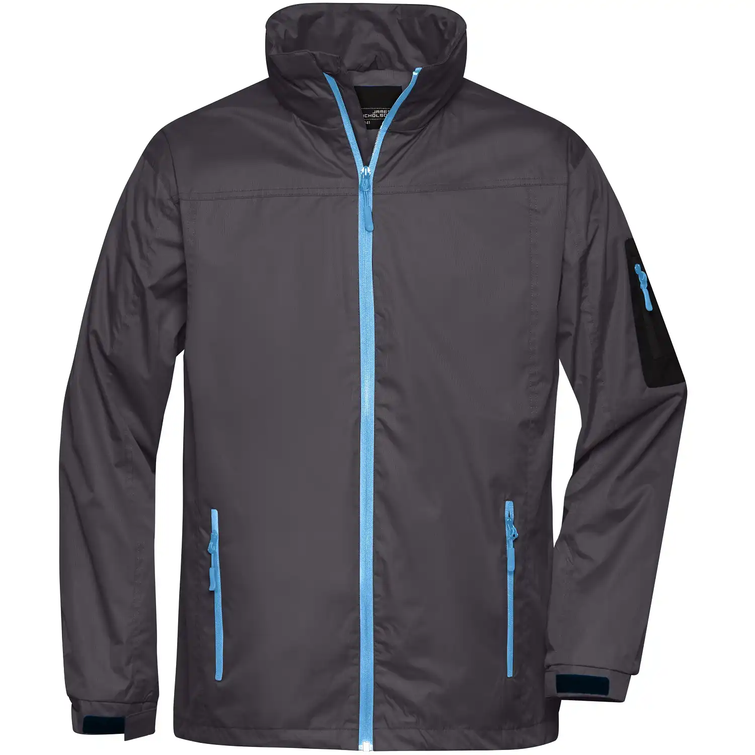 Windbreaker "JN1041" in carbon/aqua, 3XL - Bild 1