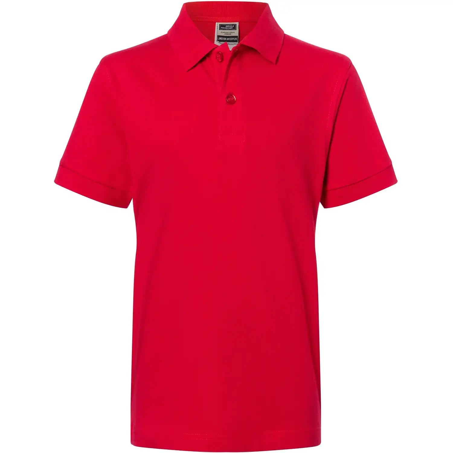 Kinder Polo-Shirt "JN070K" in red, L - Bild 1