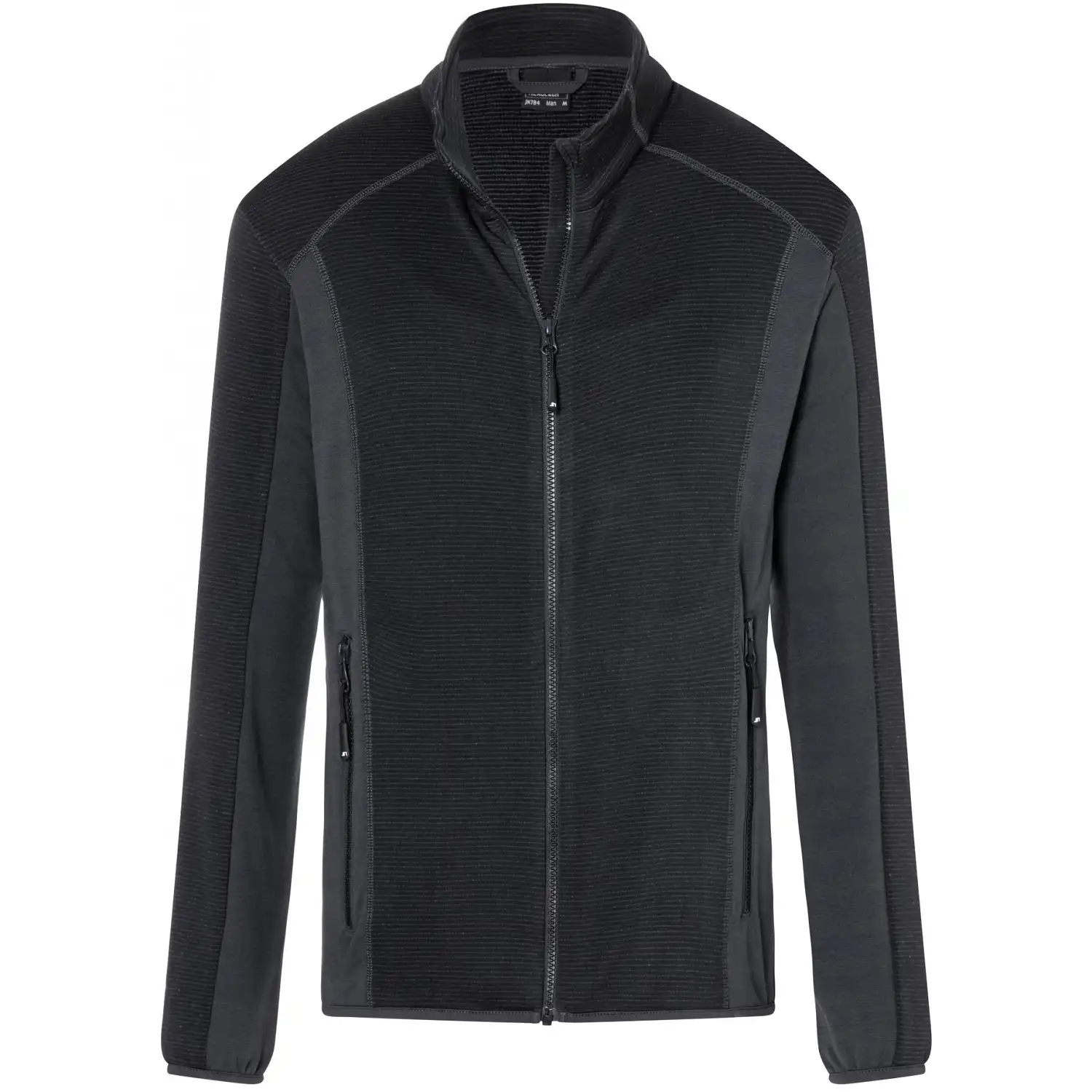 Stretch Fleece Jacke "JN784" in black/carbon, 3XL - Bild 1