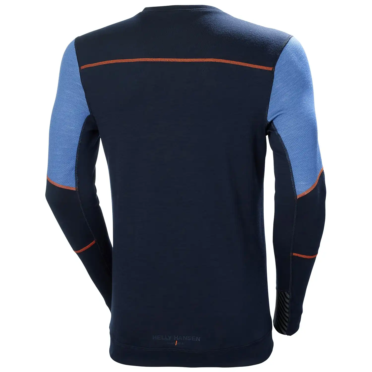 Langarmshirt „LIFA MERINOCREWNECK“ in marine/steinblau, L - Thumbnail 2