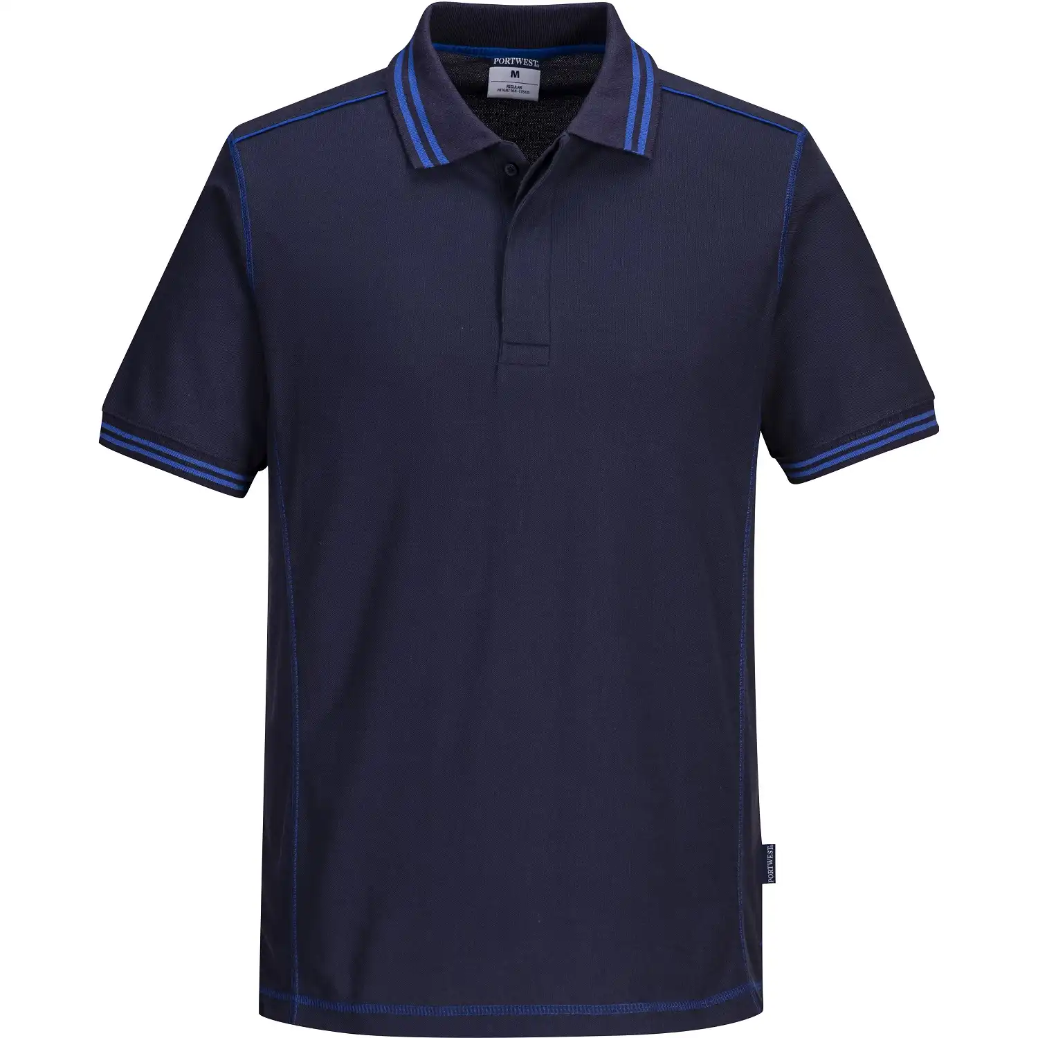Polo-Shirt "B218" in marine/royal, L - Thumbnail 1