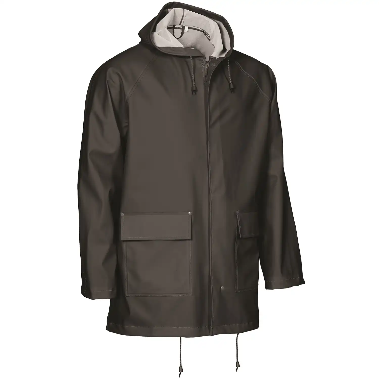 PU/PVC Regenjacke "306600" Elements in black, XXL - Bild 1